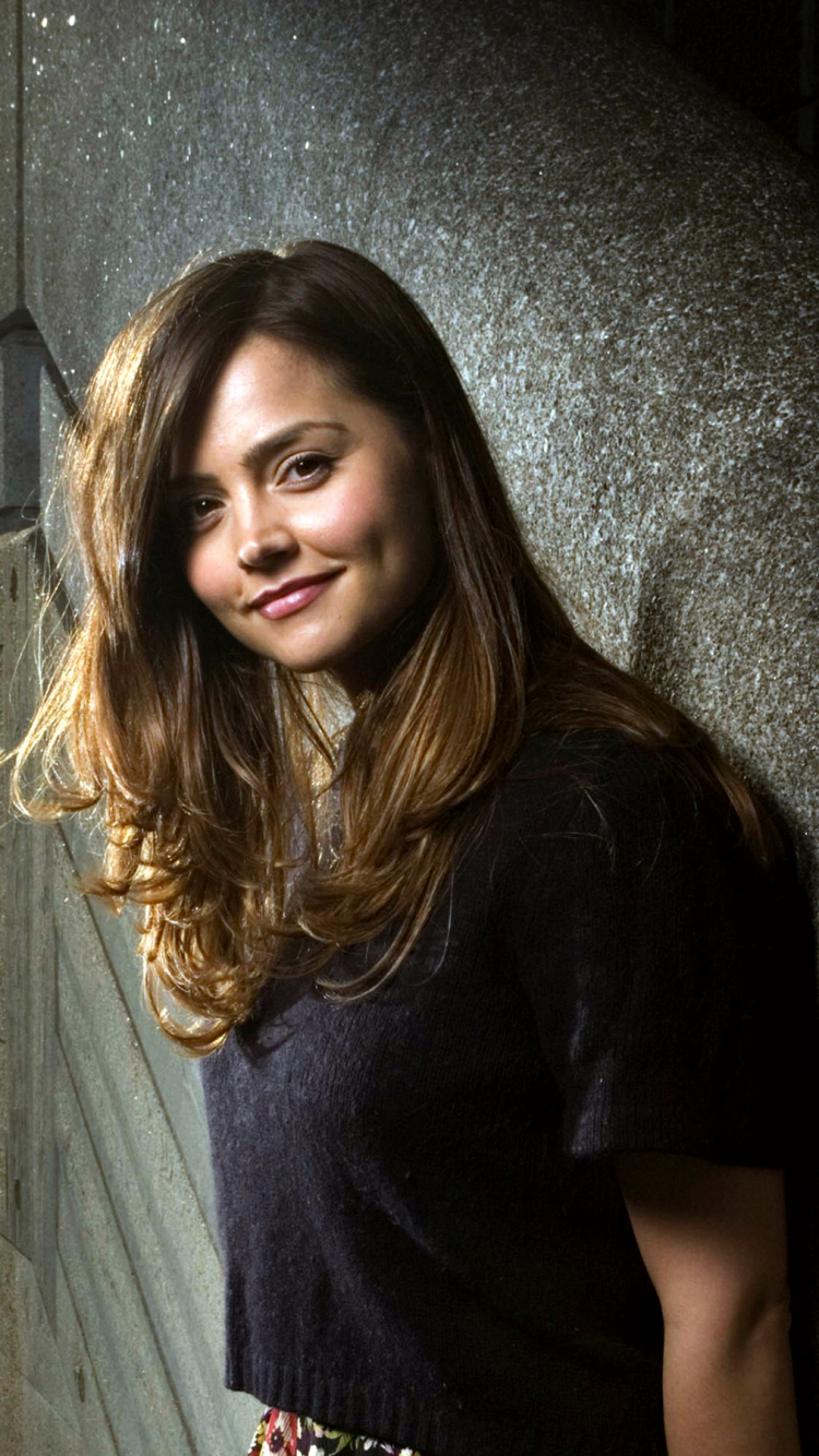 Download mobile wallpaper English, Brunette, Celebrity, Actress, Jenna Coleman for free.
