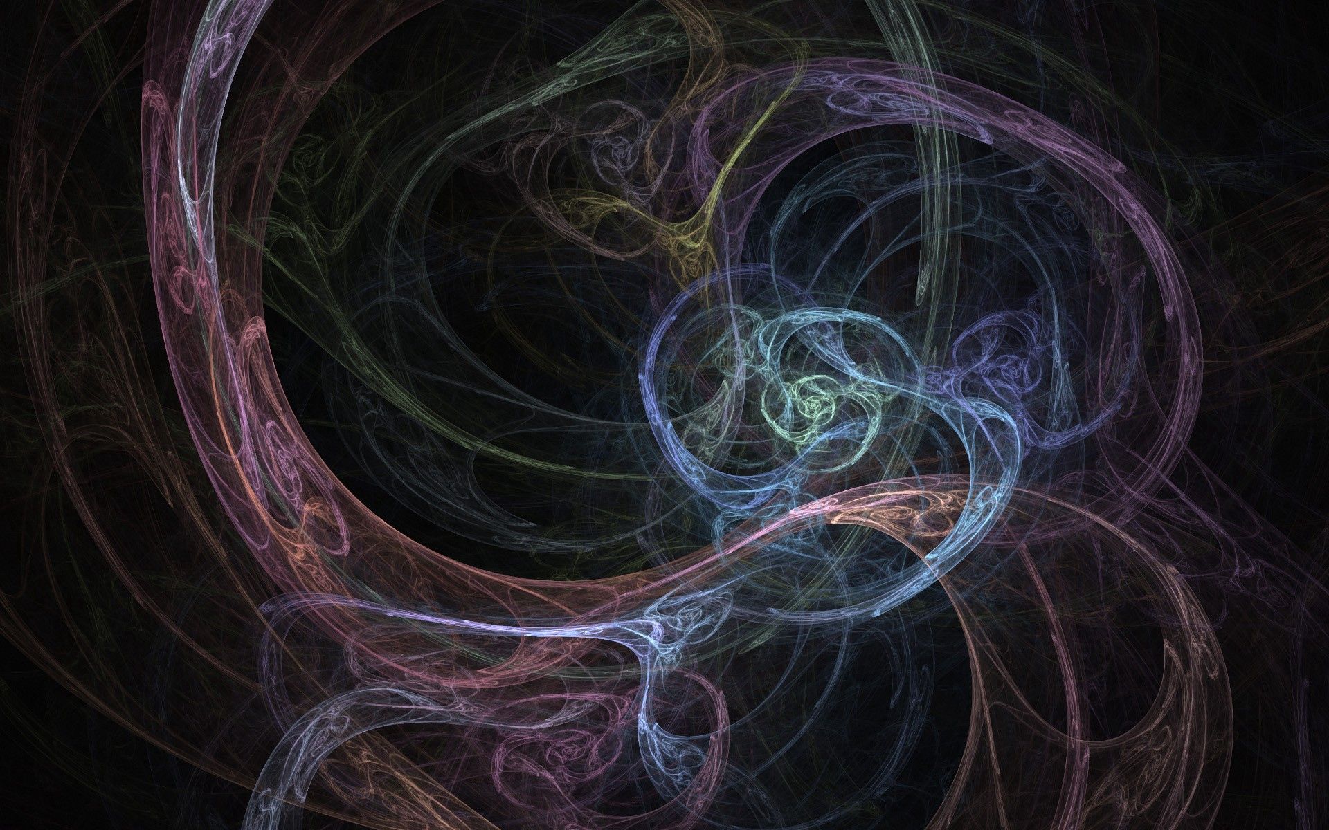 plexus, abstract, smoke, lines, clots Full HD
