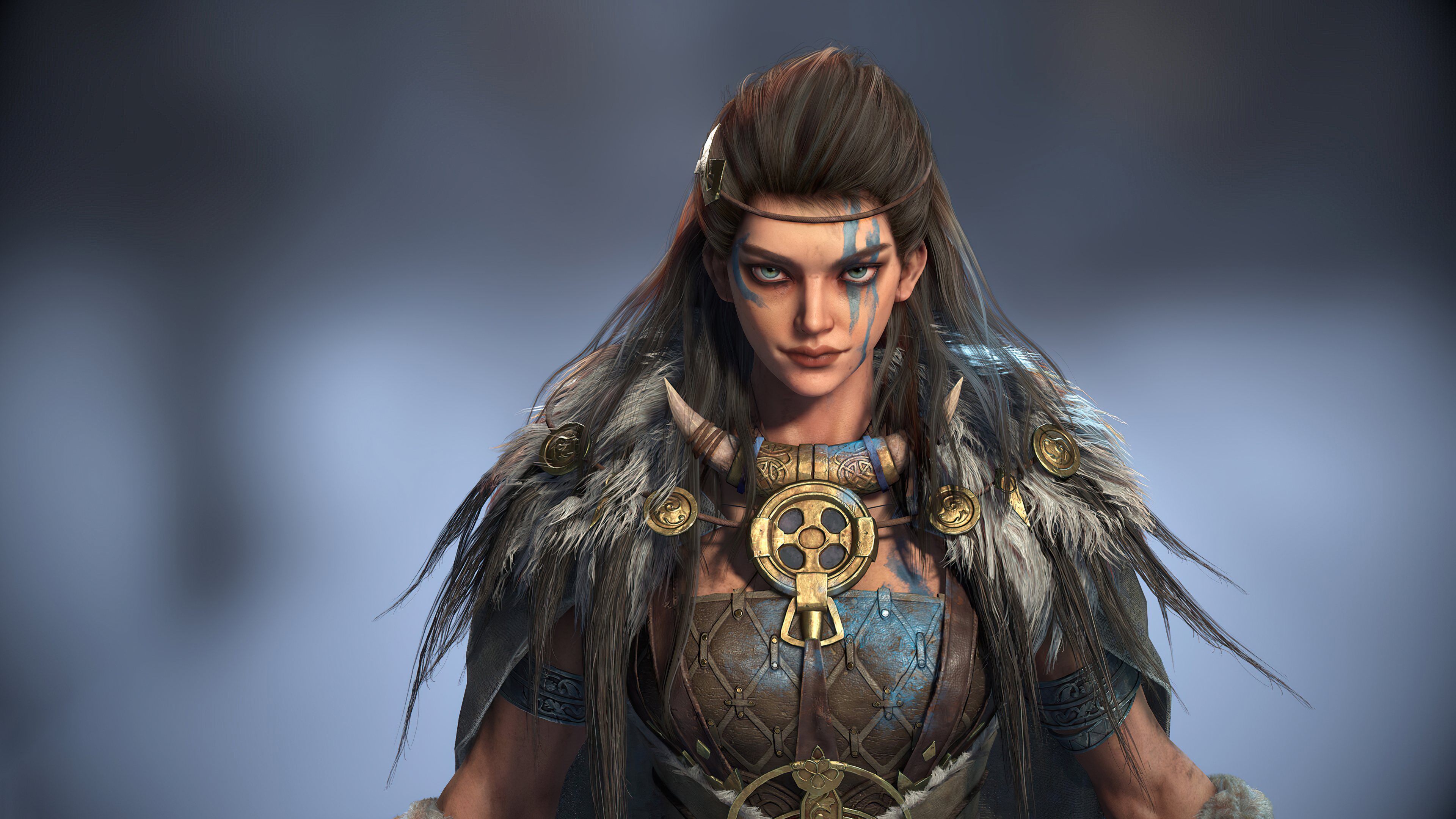 Download mobile wallpaper Fantasy, Woman Warrior, Viking for free.