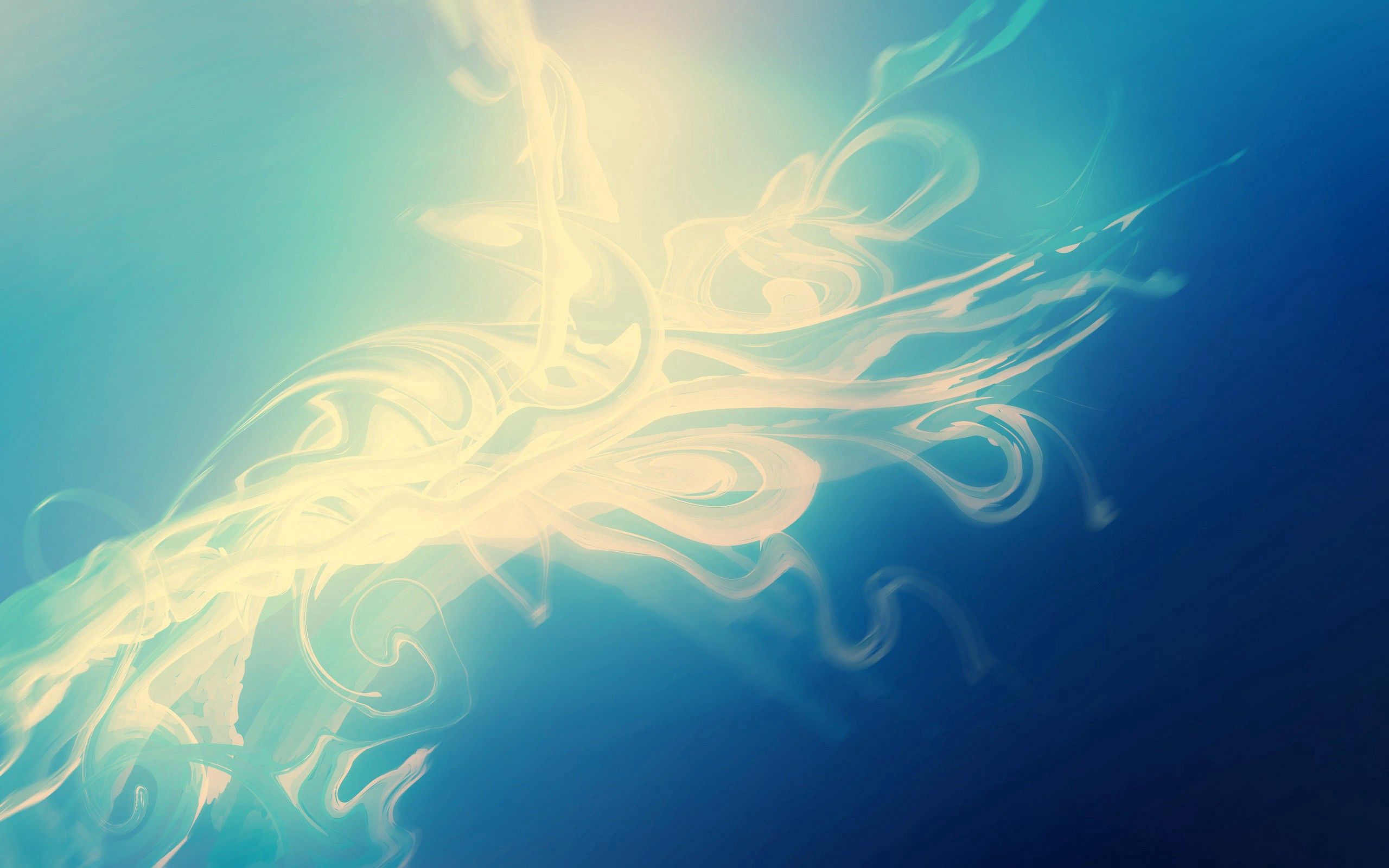 Download mobile wallpaper Flight, Shine, Light, Abstract, Smoke, Form for free.