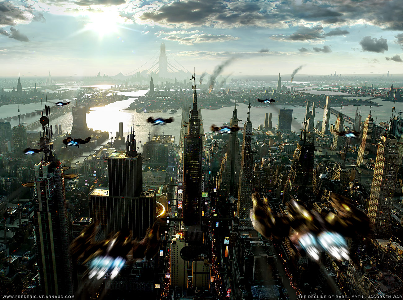 Download mobile wallpaper City, Sci Fi for free.