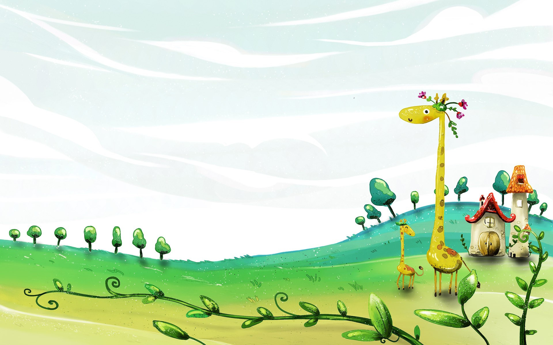 Download mobile wallpaper Giraffe, Animal, Artistic for free.