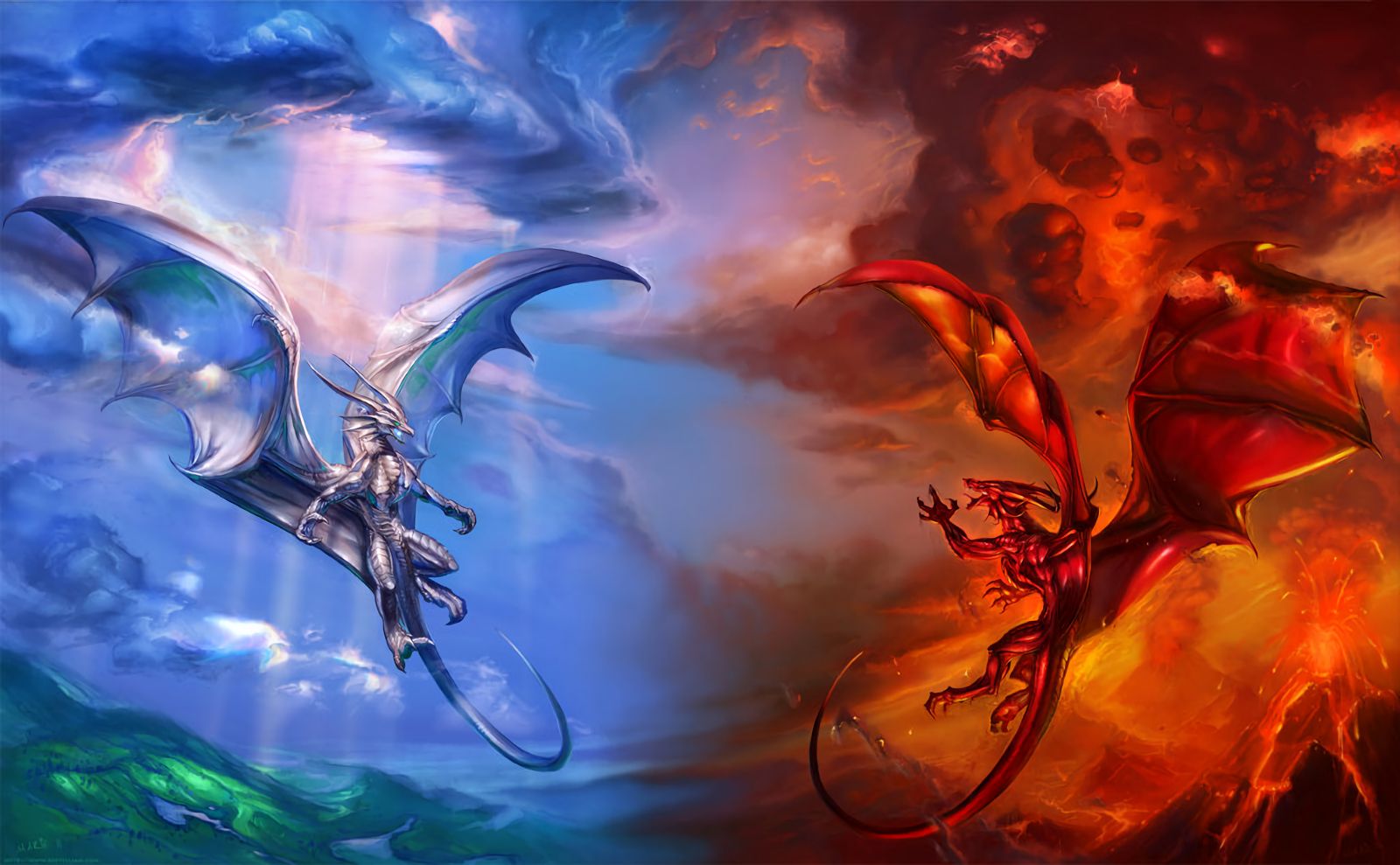 Free download wallpaper Fantasy, Dragon on your PC desktop