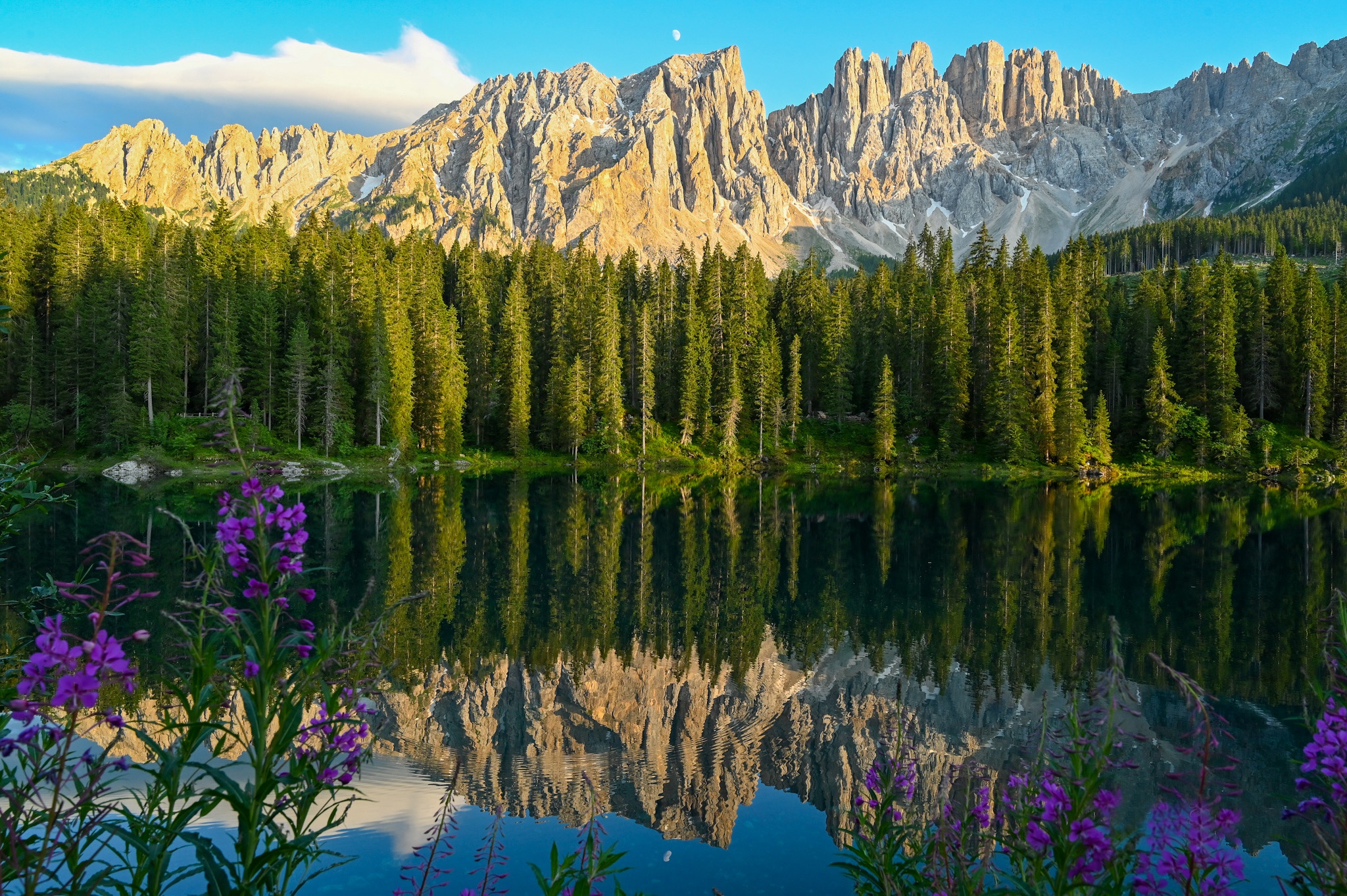 Laden Sie das Erde/natur, Karersee-Bild kostenlos auf Ihren PC-Desktop herunter
