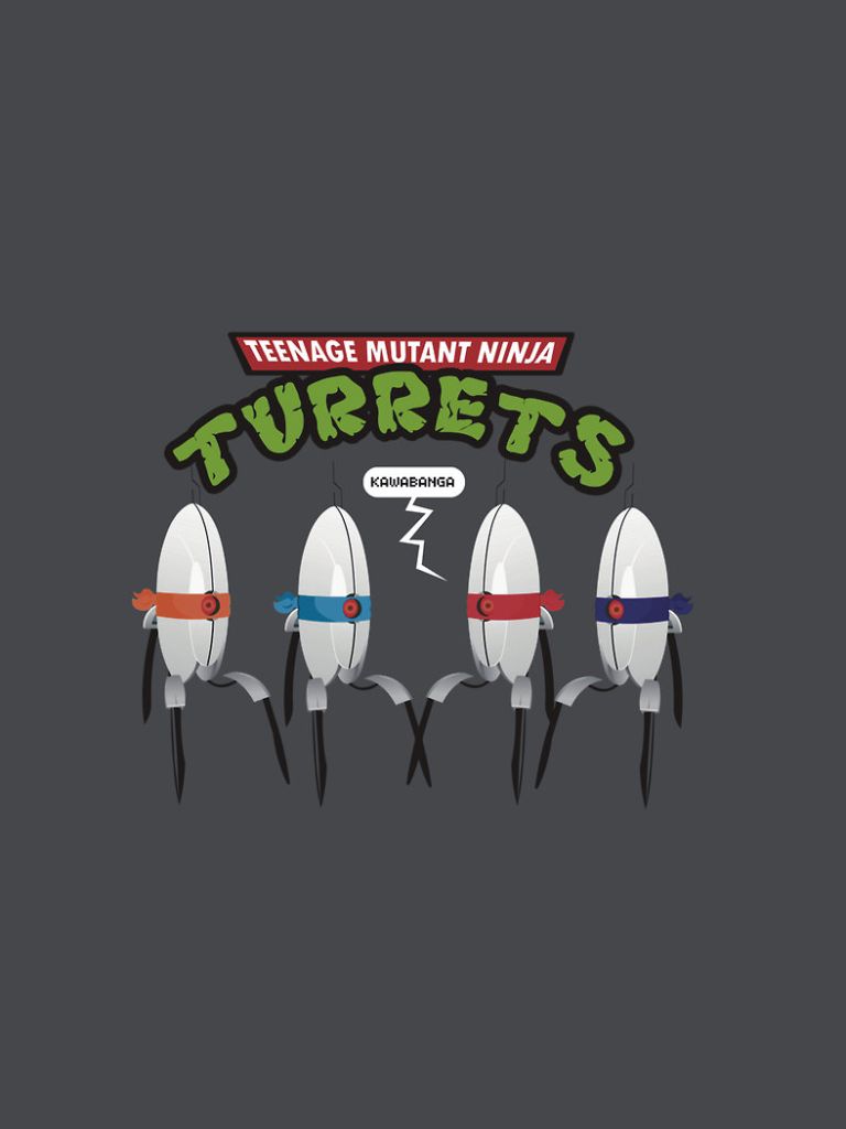 Descarga gratuita de fondo de pantalla para móvil de Humor, Tortugas Ninjas Mutantes Adolescentes, Videojuego, Las Tortugas Ninja, Portal (Videojuego).