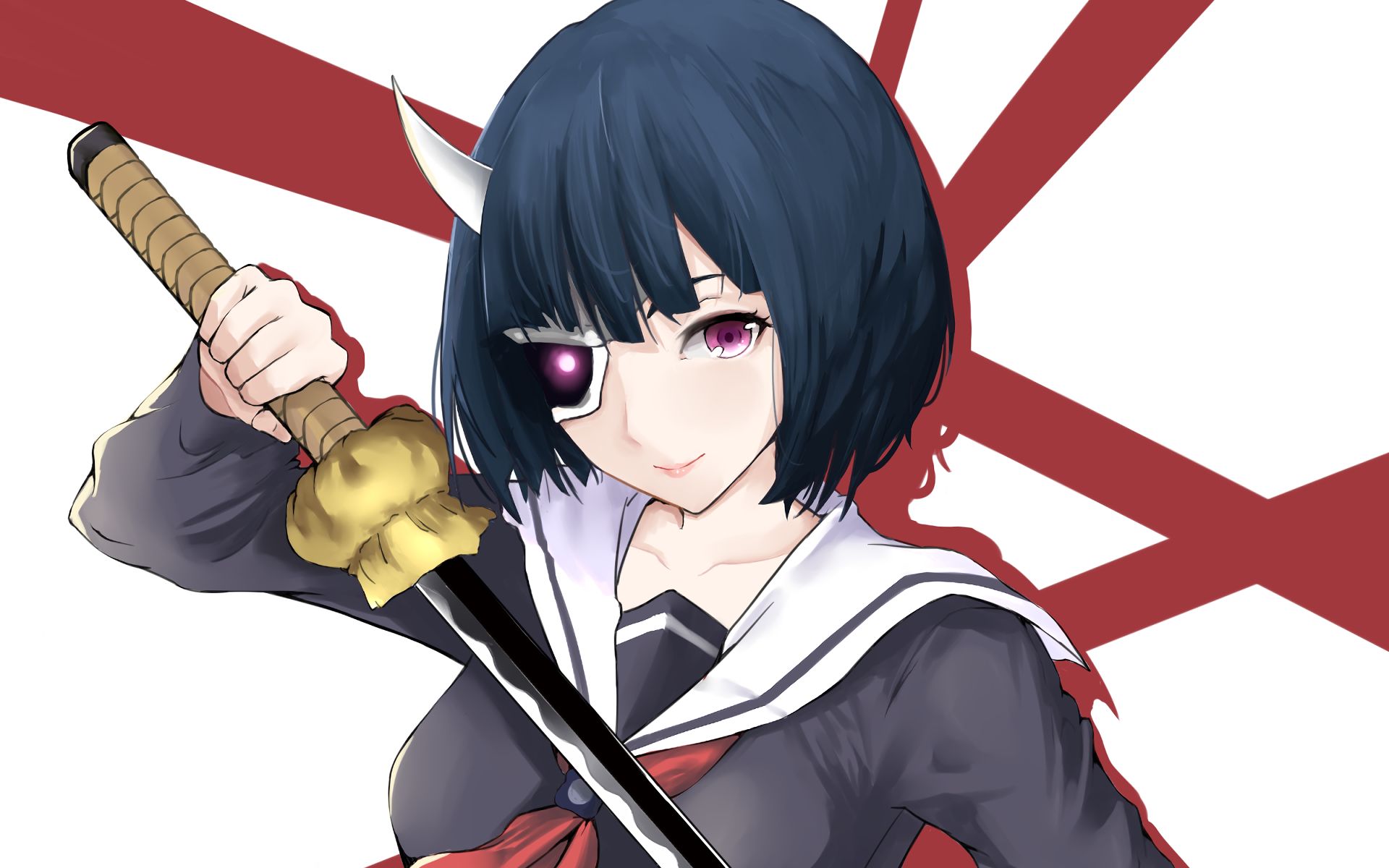 Laden Sie das Animes, Armed Girl's Machiavellism, Rin Onigawara-Bild kostenlos auf Ihren PC-Desktop herunter