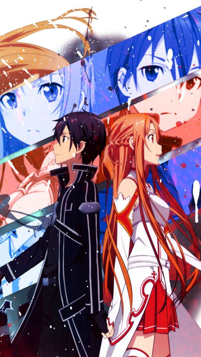 Baixar papel de parede para celular de Anime, Sword Art Online, Asuna Yuuki, Kirito (Sword Art Online) gratuito.