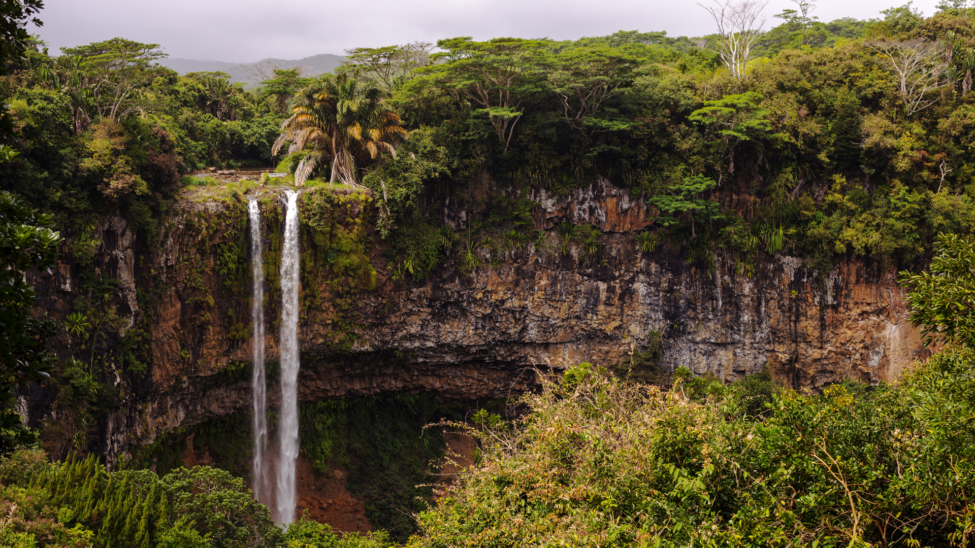 Handy-Wallpaper Natur, Wasserfälle, Wasserfall, Klippe, Dschungel, Erde/natur kostenlos herunterladen.