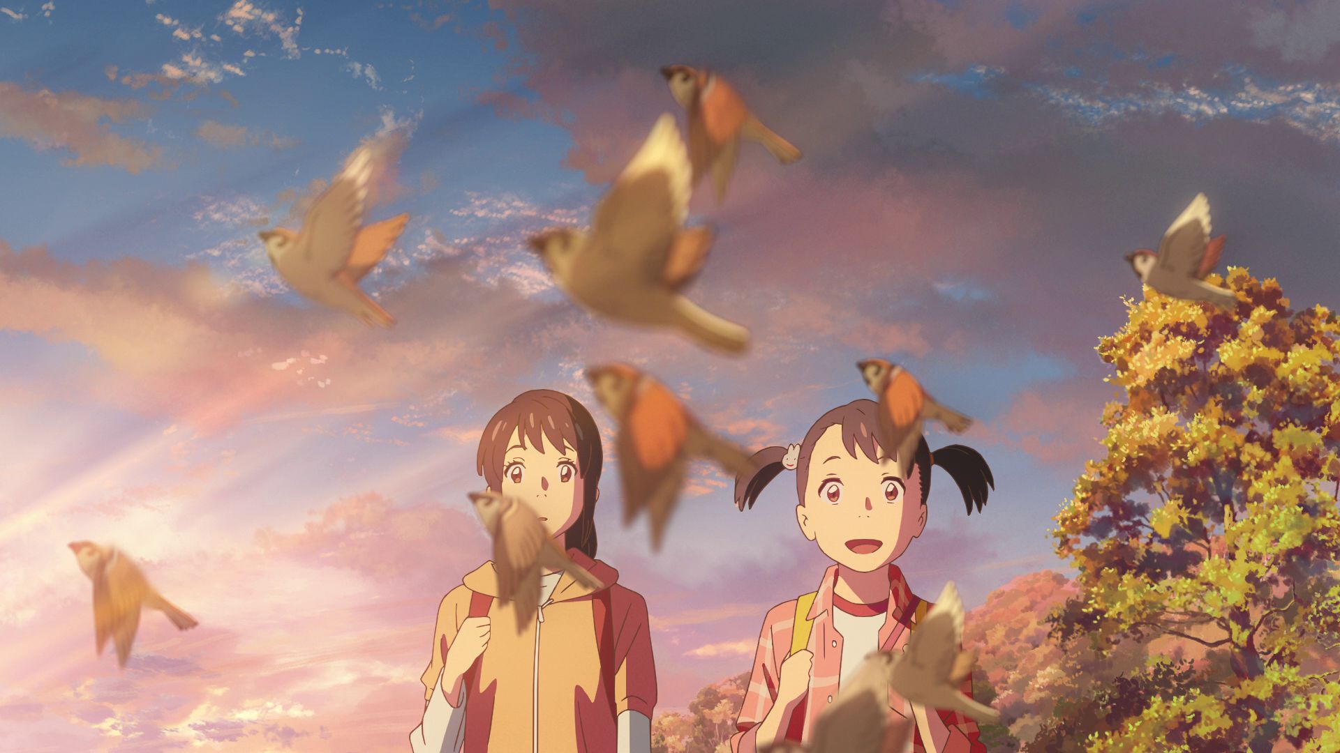 Descarga gratuita de fondo de pantalla para móvil de Animado, Kimi No Na Wa, Mitsuha Miyamizu, Yotsuha Miyamizu.