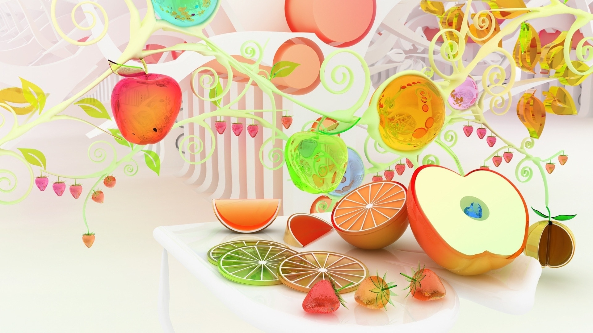 Free download wallpaper Food, 3D, Artistic on your PC desktop