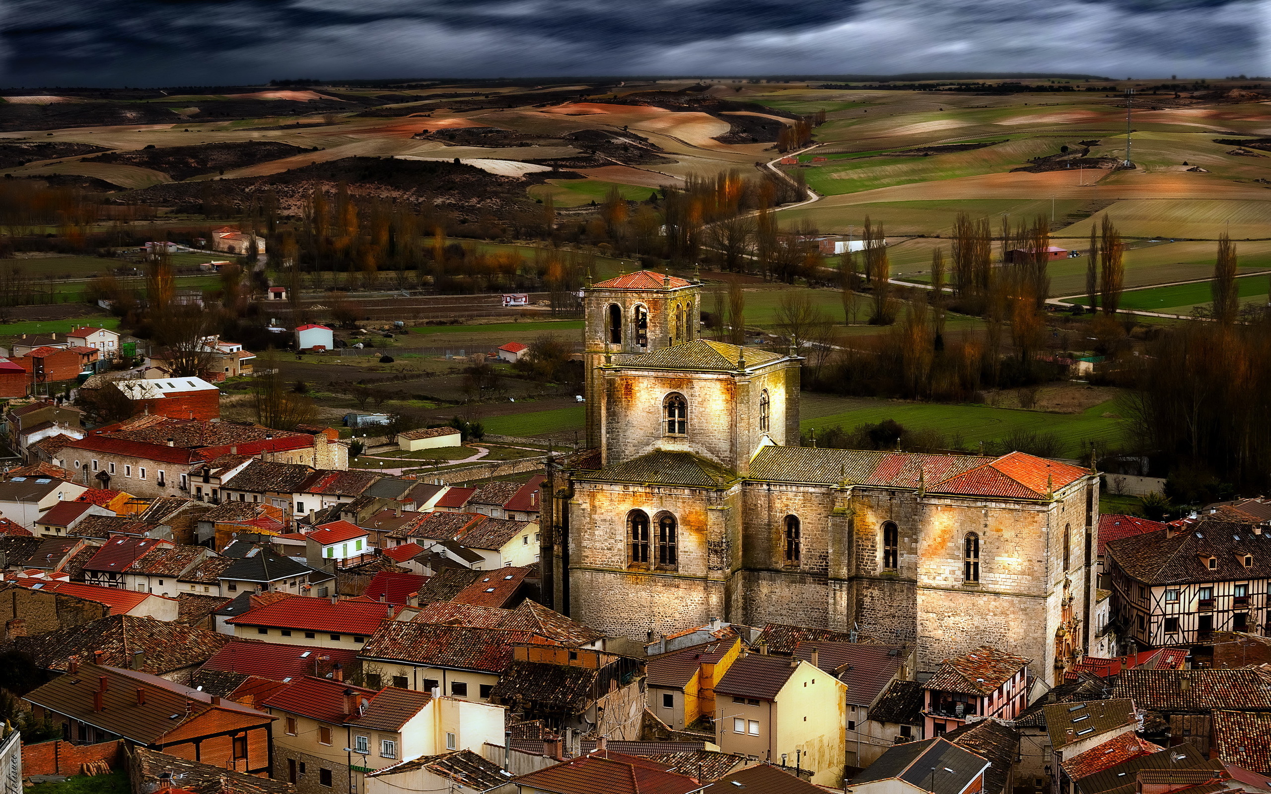 Free download wallpaper Man Made, Peñaranda De Duero, Towns on your PC desktop