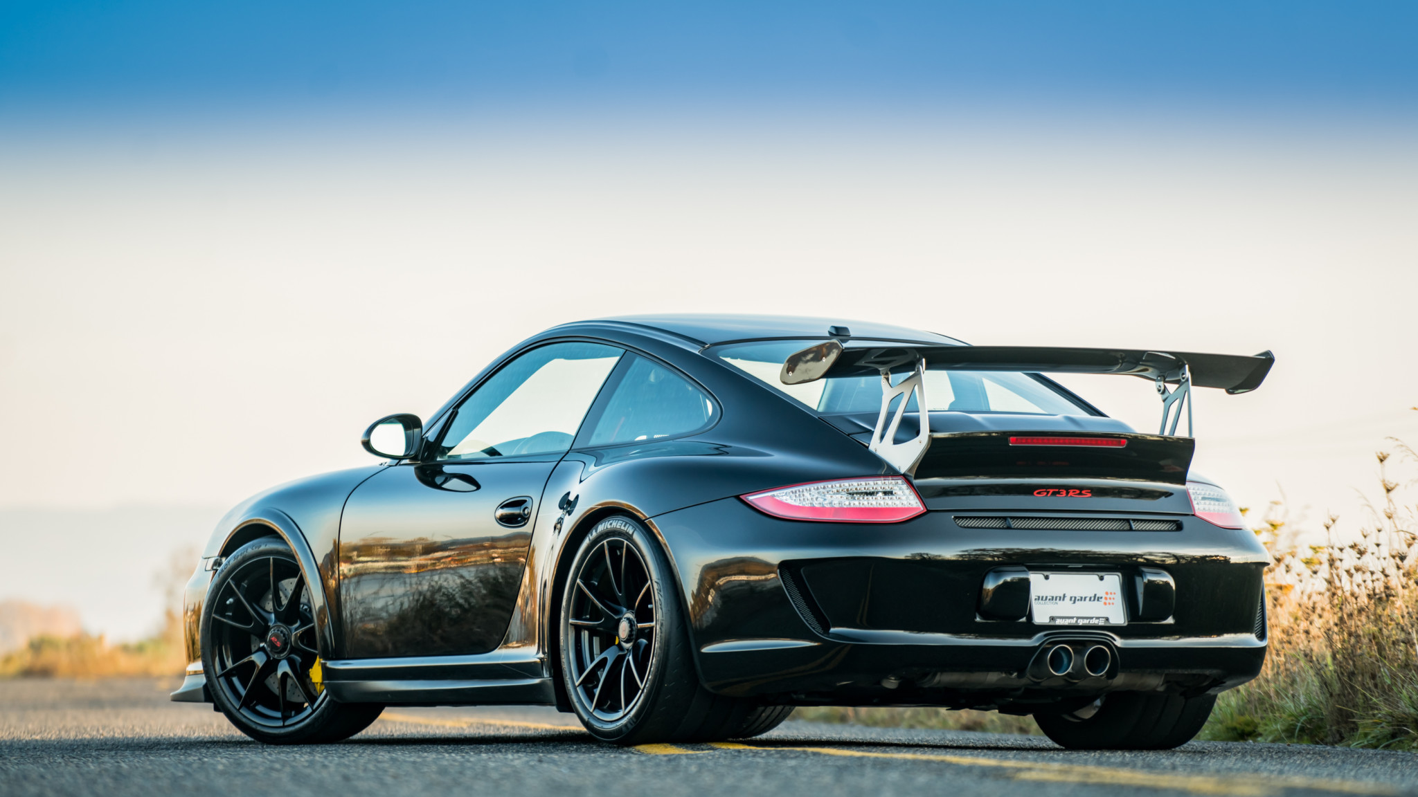 Download mobile wallpaper Porsche, Car, Porsche 911 Gt3 Rs, Vehicles, Black Car, Coupé for free.