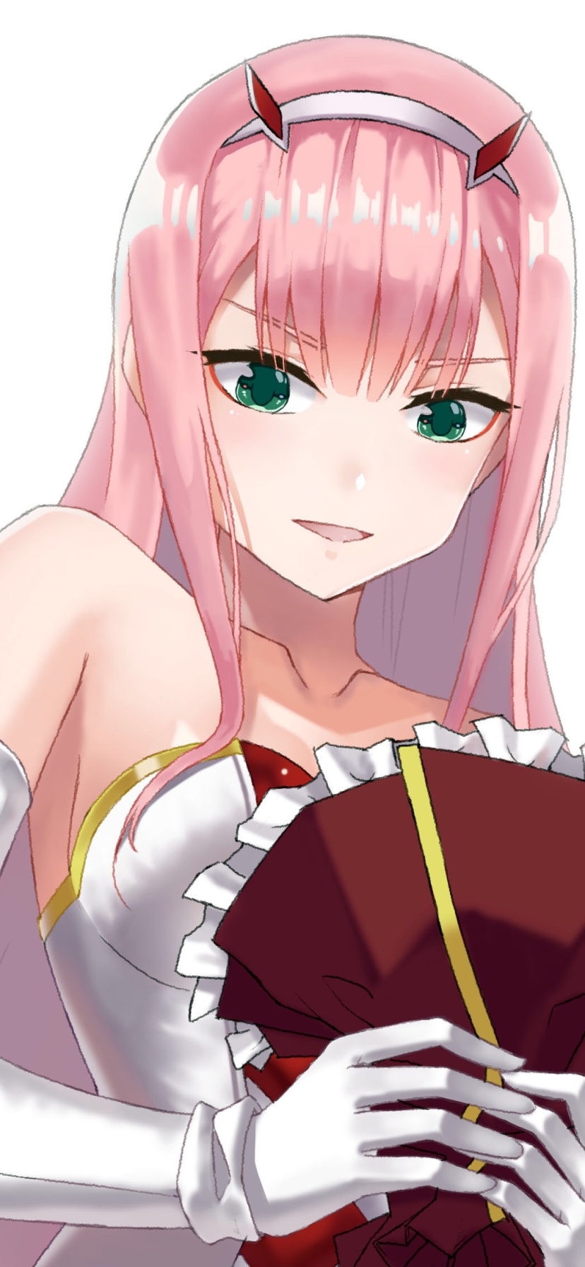 Handy-Wallpaper Animes, Darling In The Franxx, Zero Two (Liebling Im Franxx) kostenlos herunterladen.