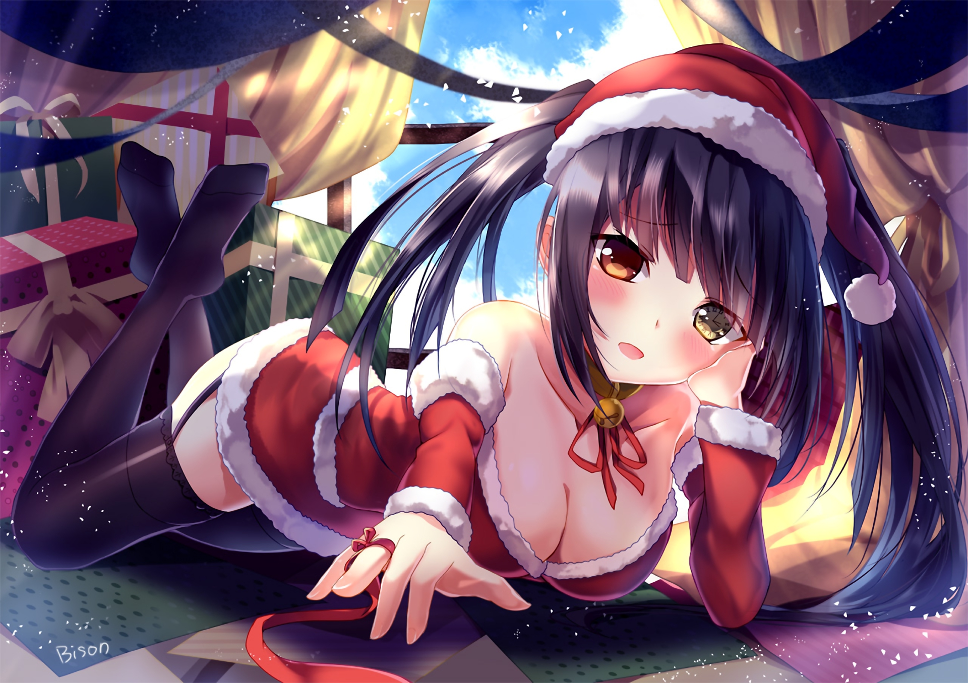 Free download wallpaper Anime, Christmas, Date A Live, Kurumi Tokisaki on your PC desktop