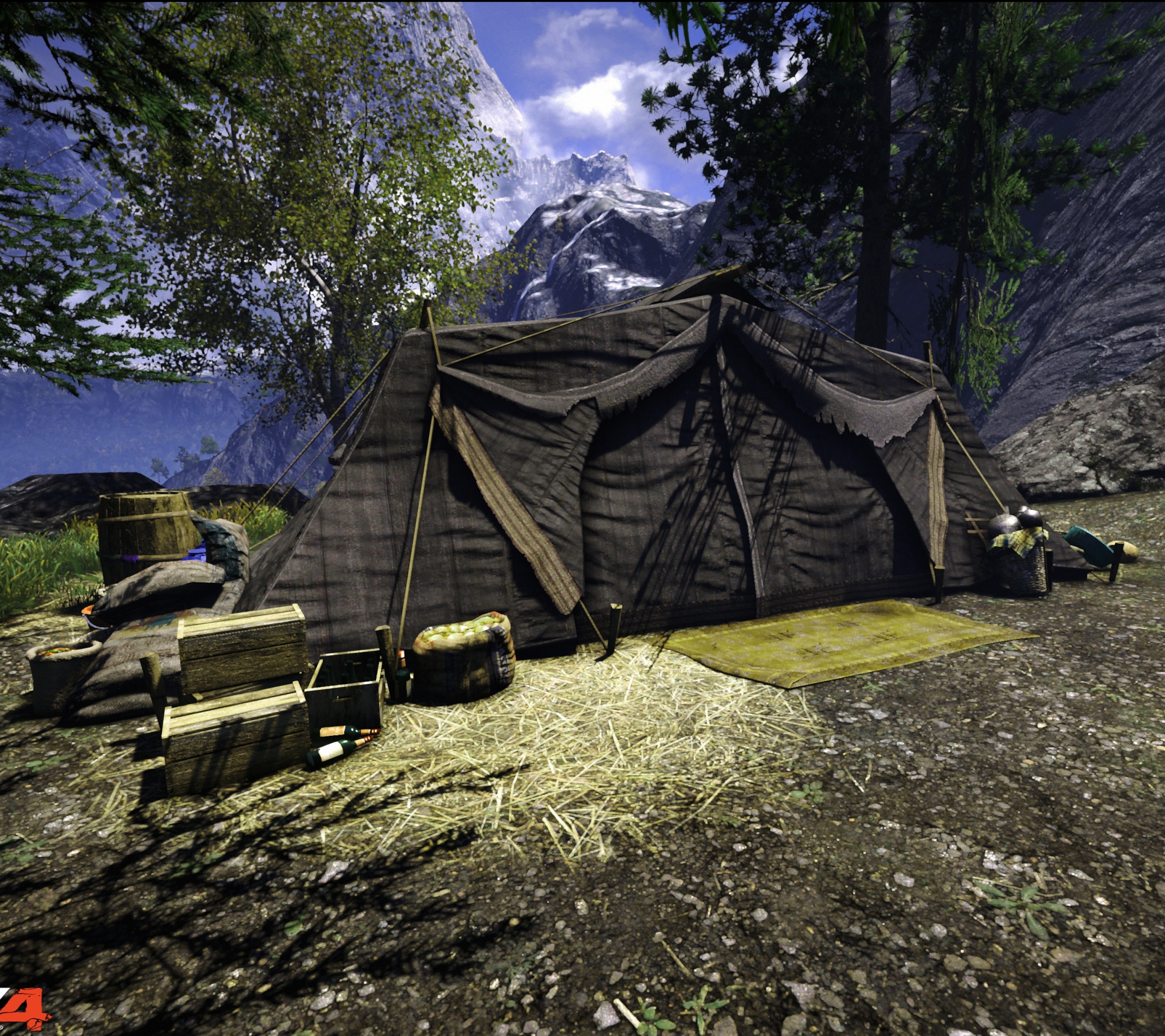 Laden Sie das Zelt, Computerspiele, Ferner Schrei, Far Cry 4-Bild kostenlos auf Ihren PC-Desktop herunter