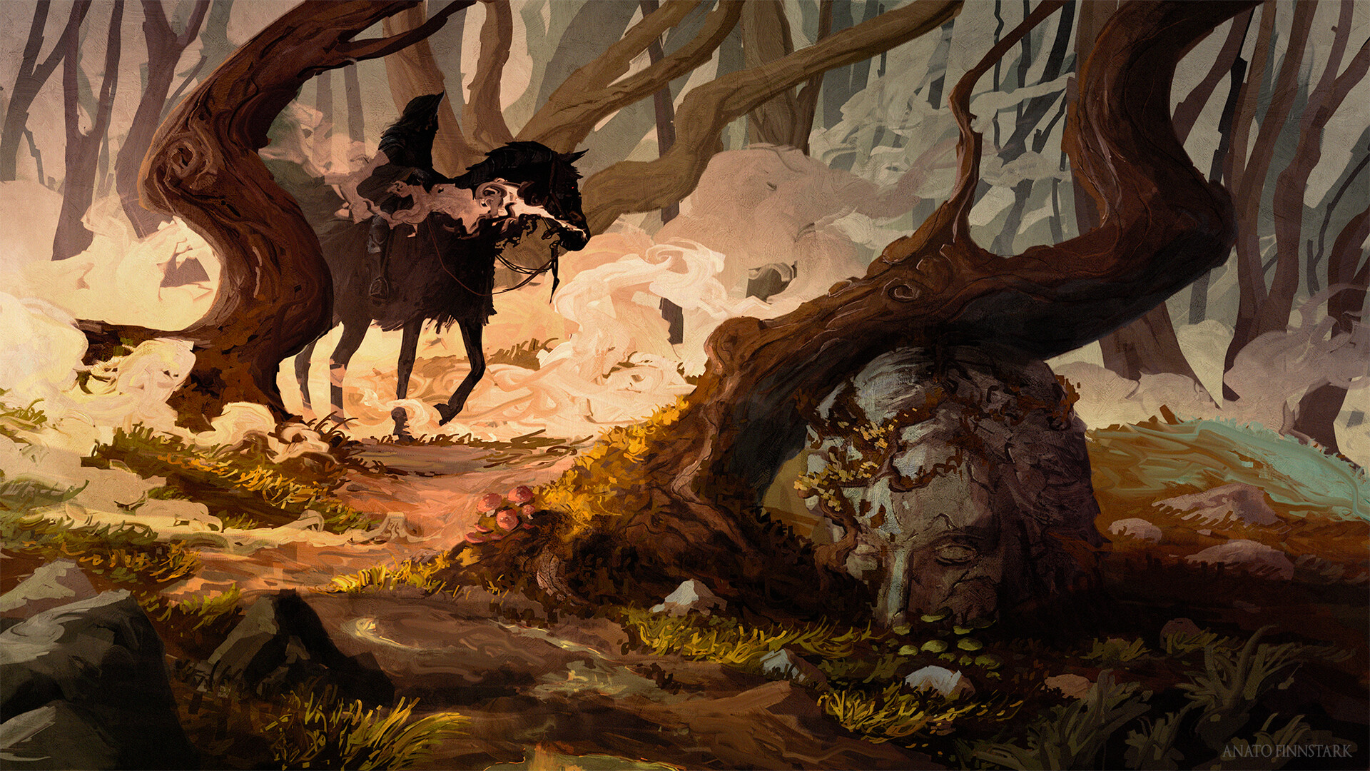 Free download wallpaper Fantasy, Lord Of The Rings, Forest, The Lord Of The Rings, Nazgûl on your PC desktop