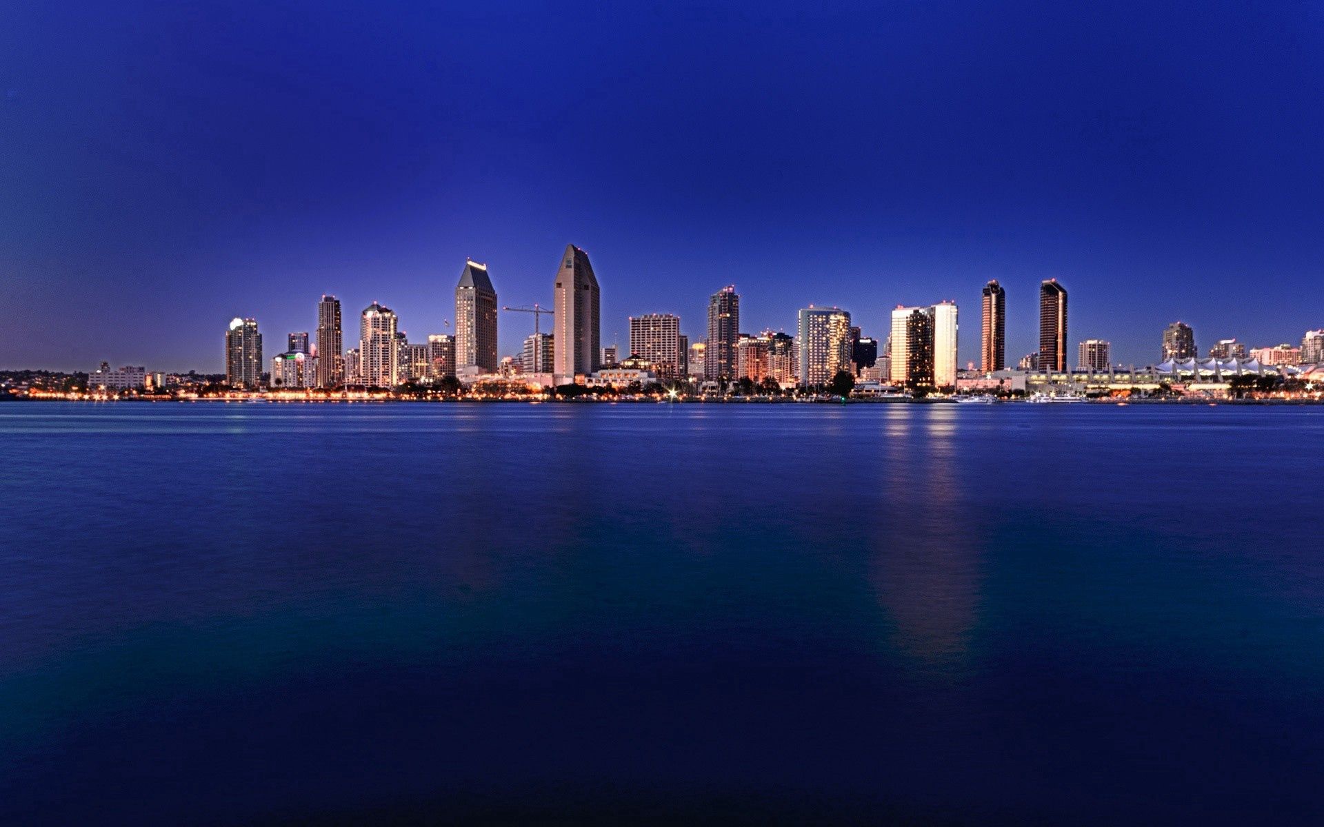 Download mobile wallpaper Building, Cities, San Diego, Rivers, Island for free.