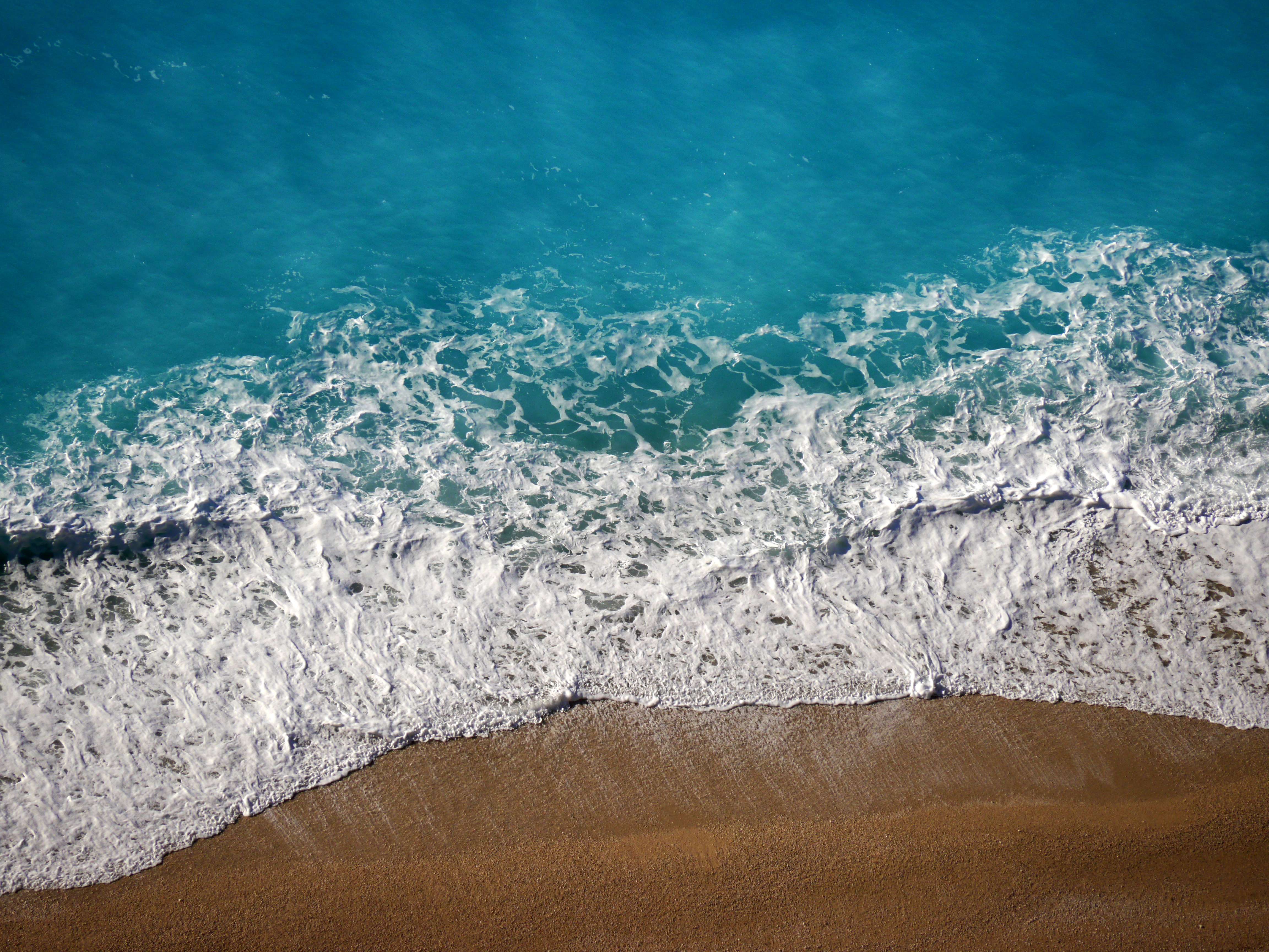 Laden Sie das Natur, Sand, Blick Von Oben, Sea, Waves-Bild kostenlos auf Ihren PC-Desktop herunter