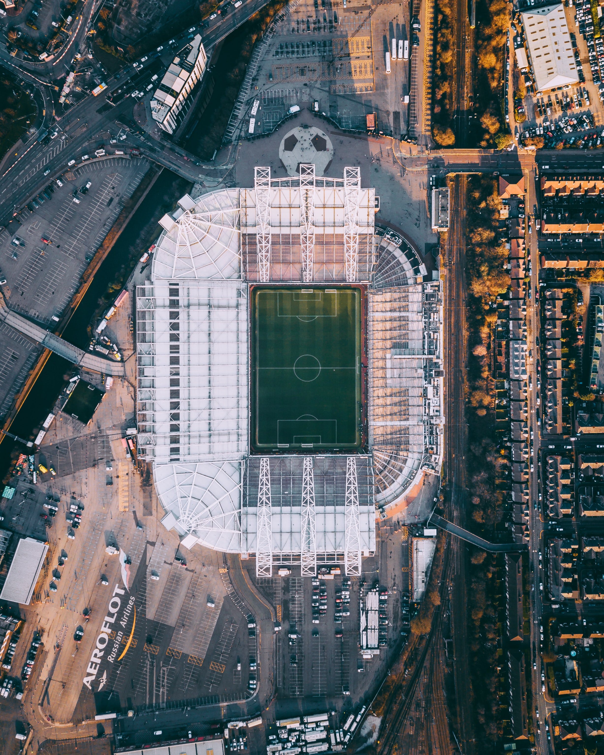 football, sports, view from above, football field, stadium