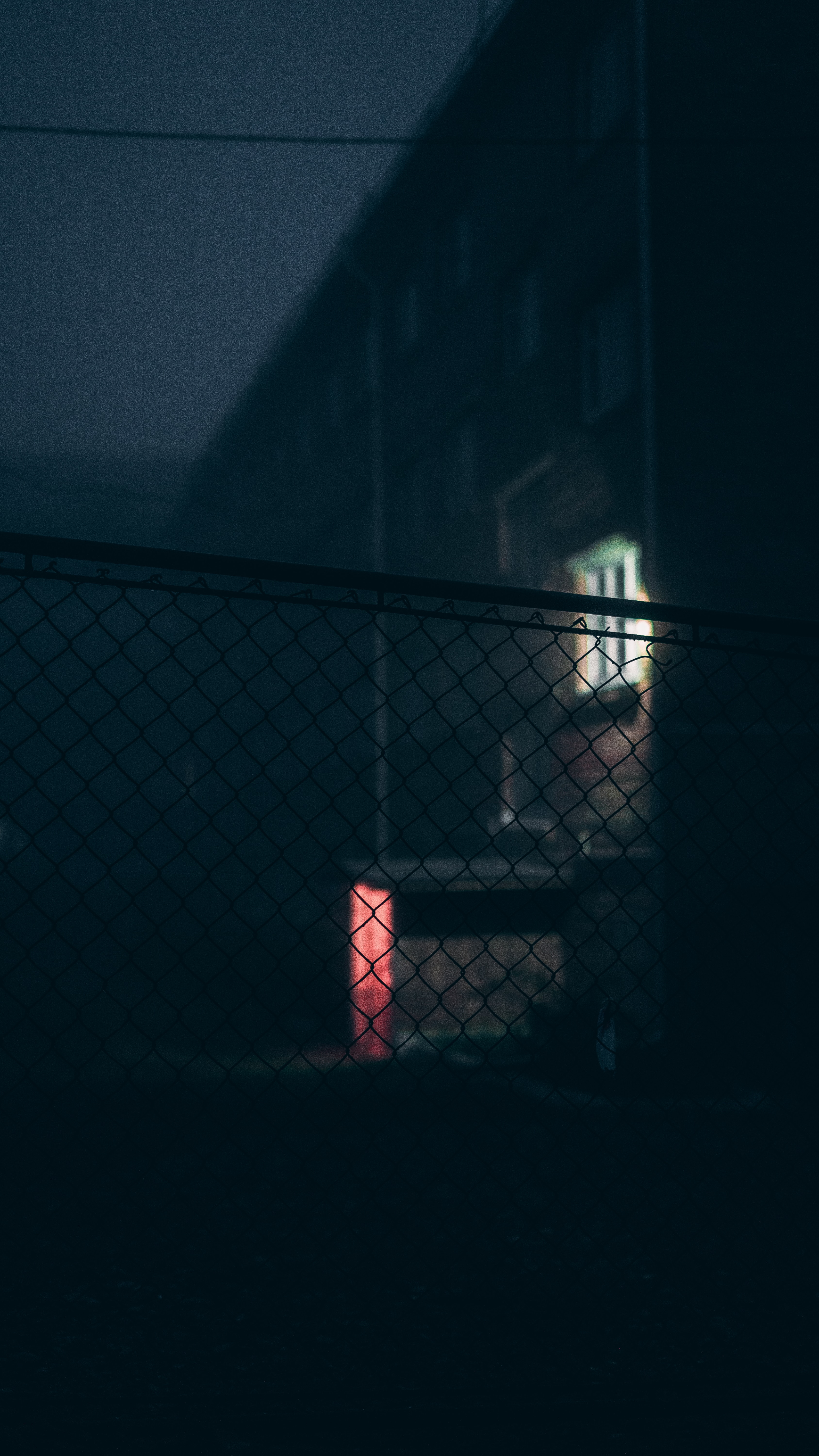 darkness, fence, night, dark, grid download HD wallpaper