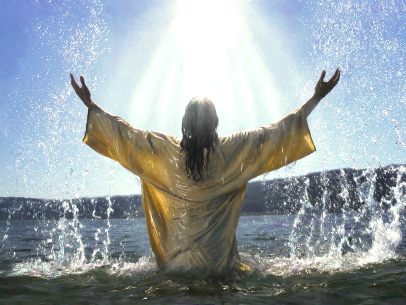 248718 скачать обои иисус, бог, христианин, религиозные, крещение - заставки и картинки бесплатно