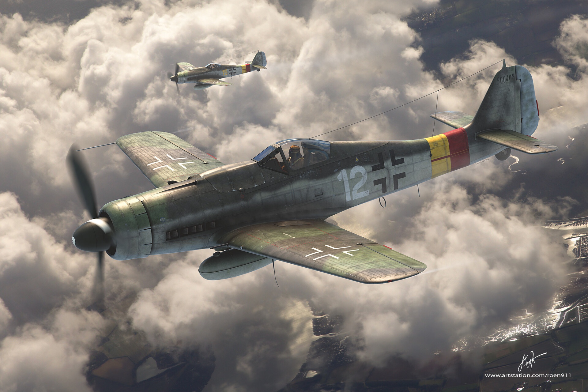 519115 завантажити картинку військовий, focke wulf fw 190, люфтваффе, військова авіація - шпалери і заставки безкоштовно