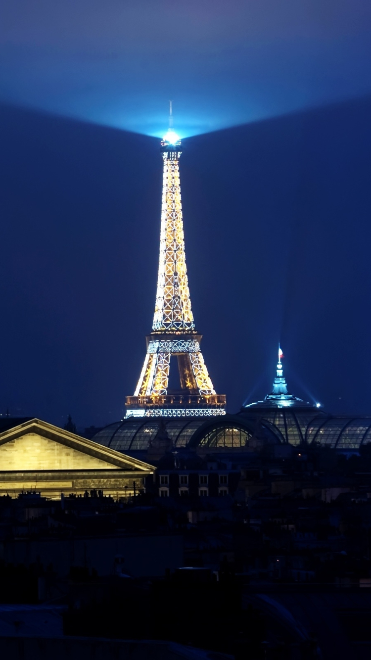 Handy-Wallpaper Paris, Eiffelturm, Stadt, Frankreich, Monument, Szene, Monumente, Szenisch, Menschengemacht, Großstadt kostenlos herunterladen.