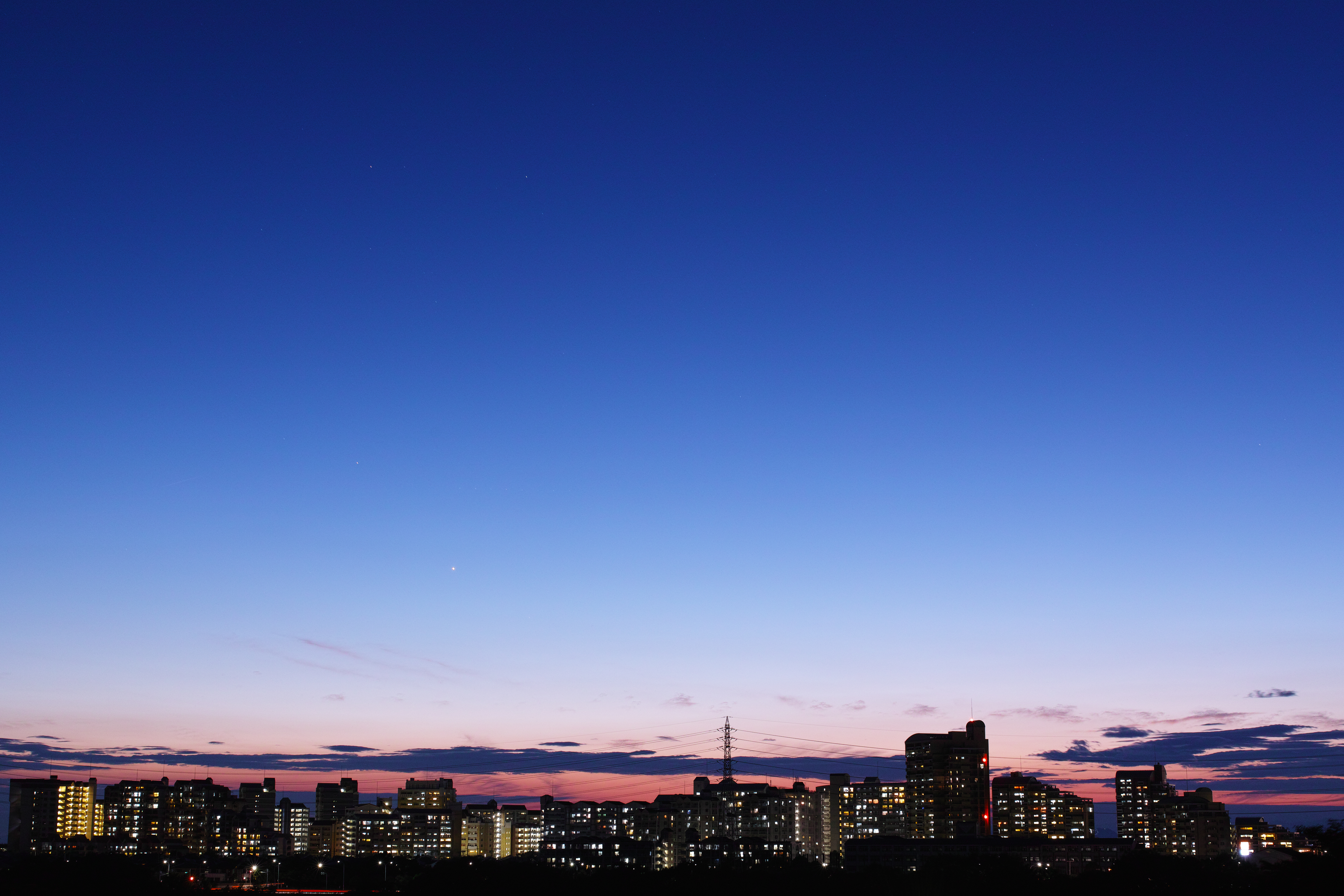 Скачати мобільні шпалери Небокрай, Панорама, Міста, Горизонт, Нічне Місто, Японія безкоштовно.