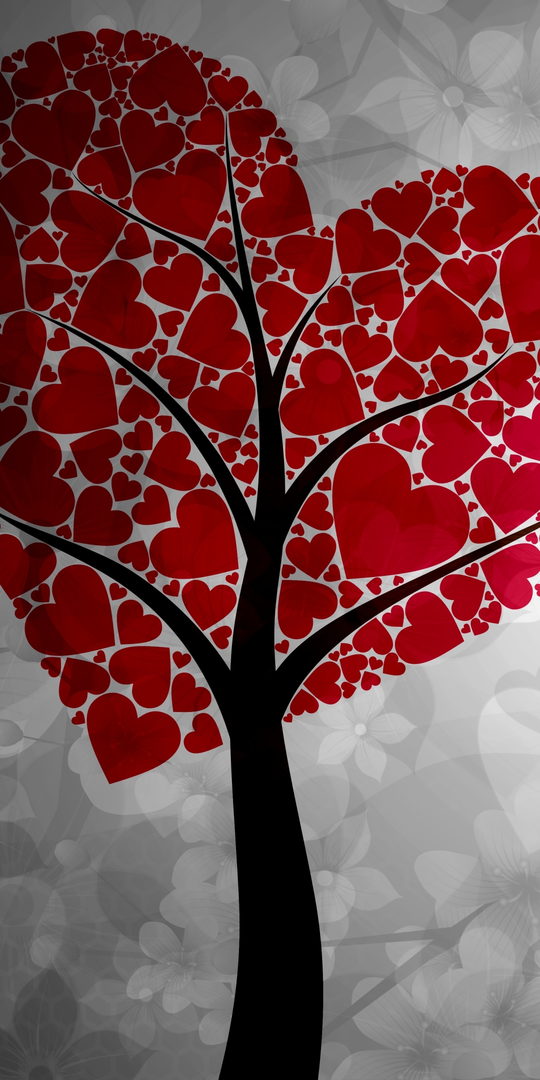 Download mobile wallpaper Tree, Heart, Artistic for free.