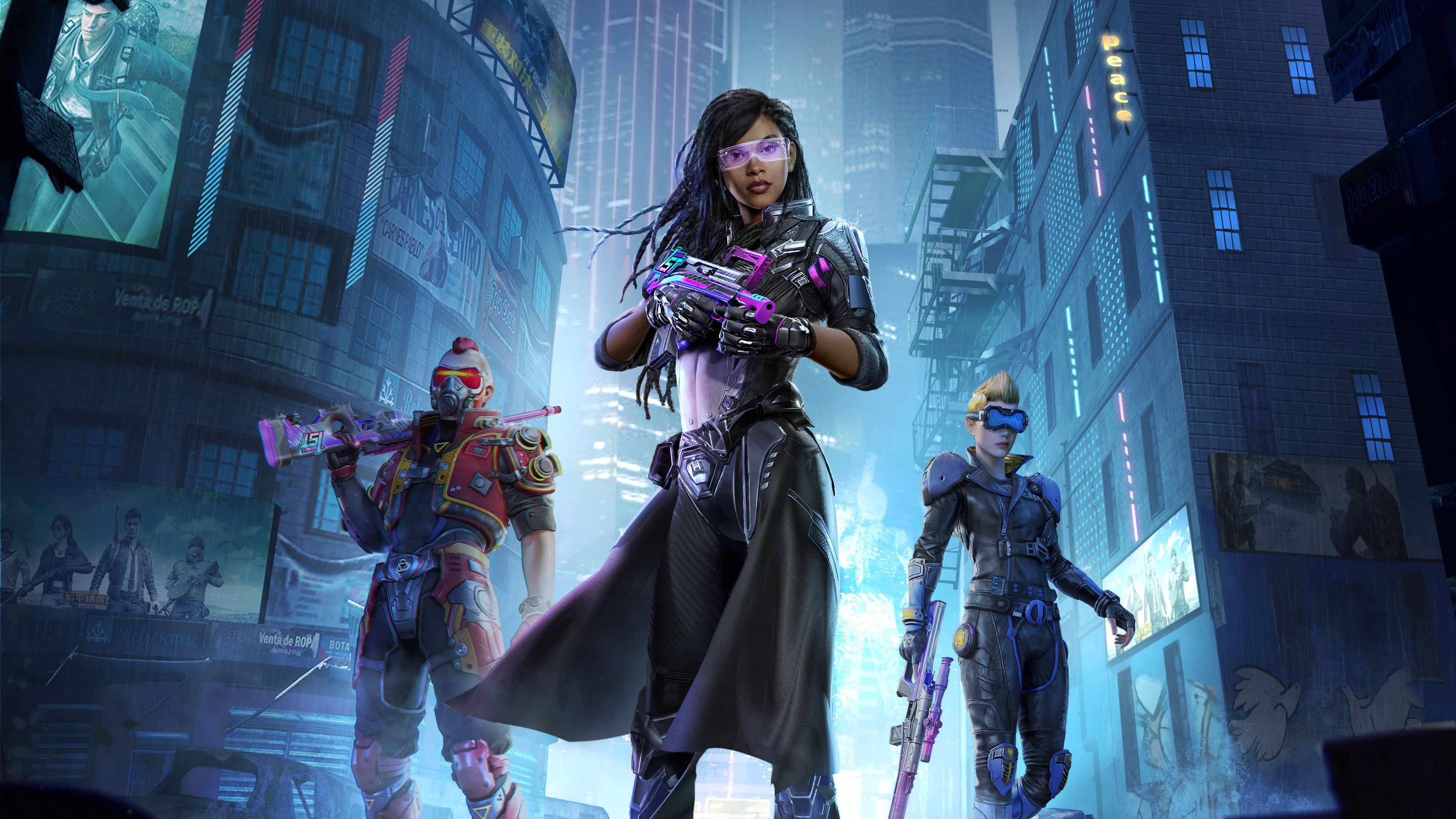 Download mobile wallpaper Weapon, Cyberpunk, Warrior, Sci Fi, Futuristic, Woman Warrior for free.
