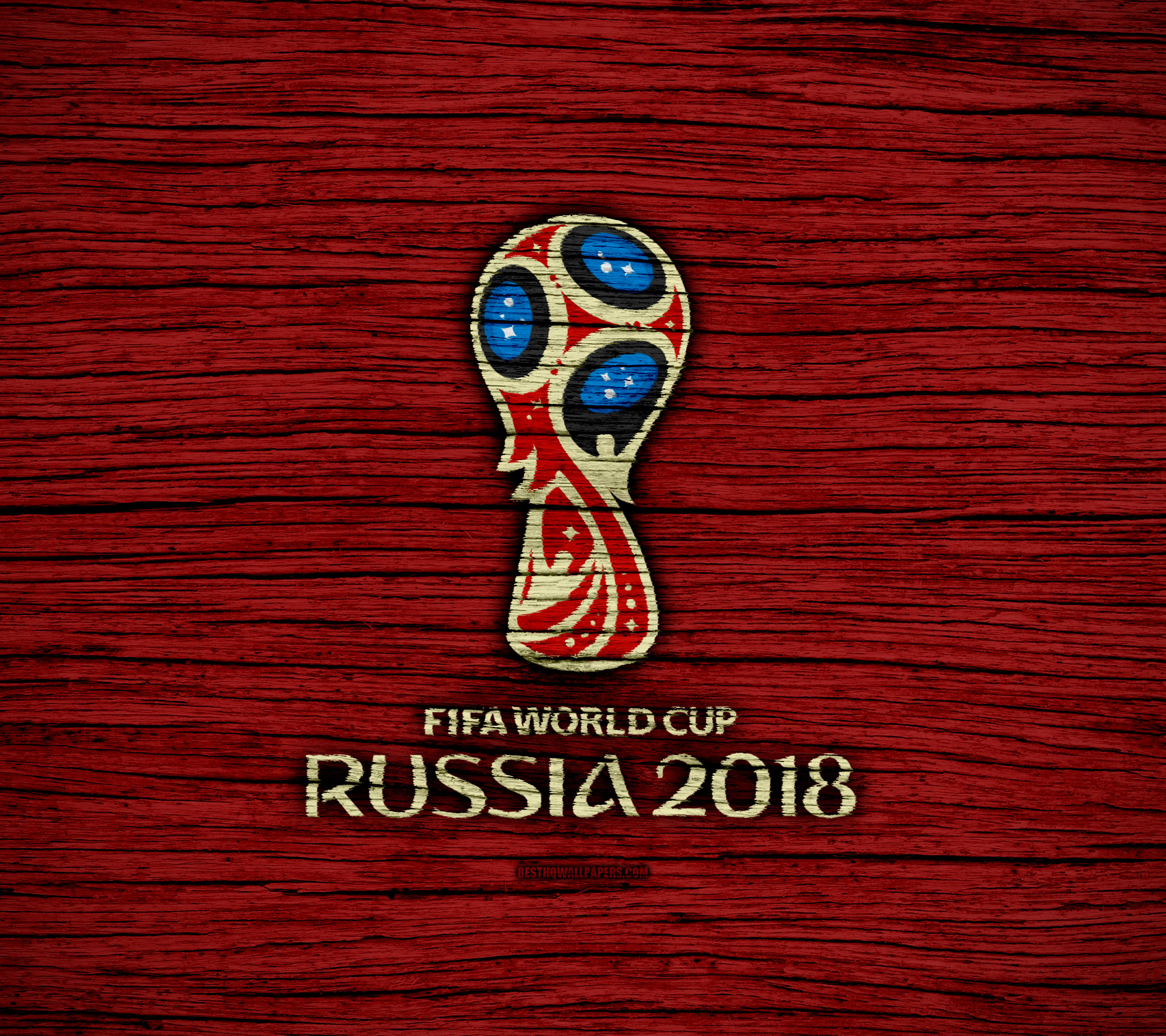 1304096壁紙のダウンロードスポーツ, 2018 fifa ワールドカップ, fifa, サッカー, ロゴ, 木製, ワールドカップ-スクリーンセーバーと写真を無料で
