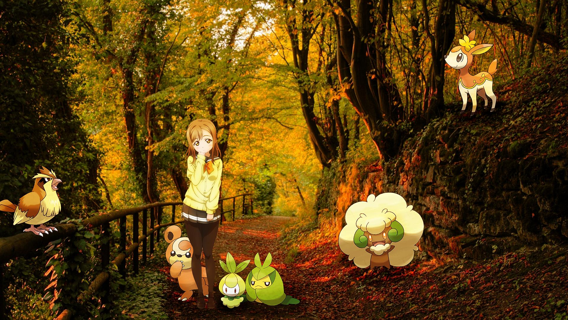 Download mobile wallpaper Anime, Pokémon, Crossover, Hanamaru Kunikida for free.