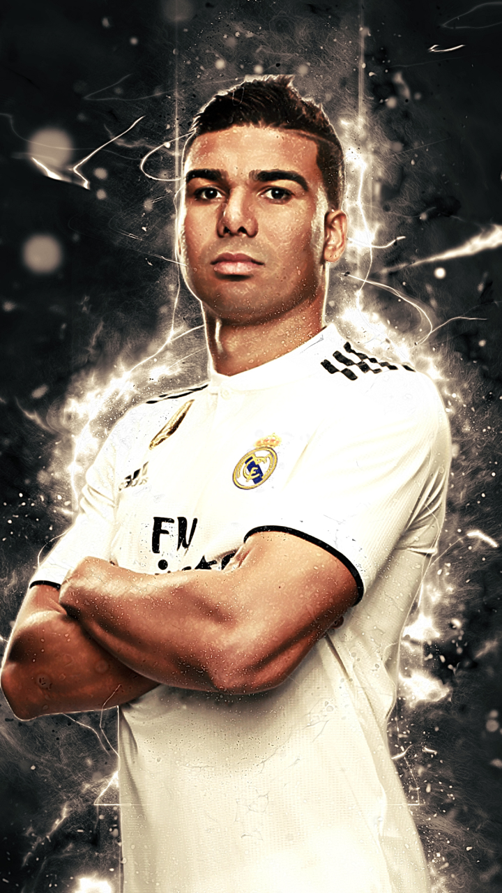 Download mobile wallpaper Sports, Soccer, Real Madrid C F, Brazilian, Casemiro for free.