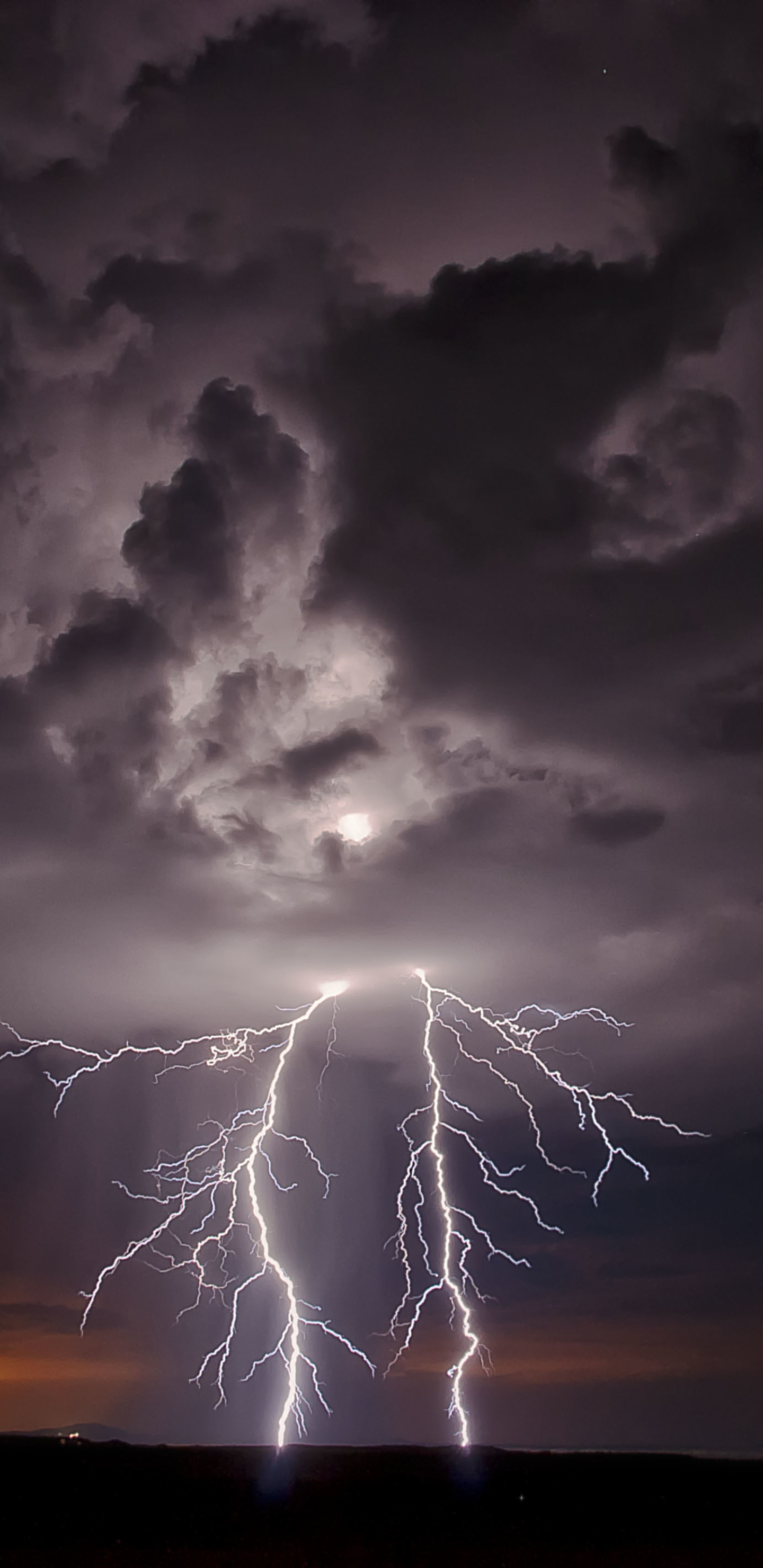 Download mobile wallpaper Night, Lightning, Storm, Cloud, Photography for free.
