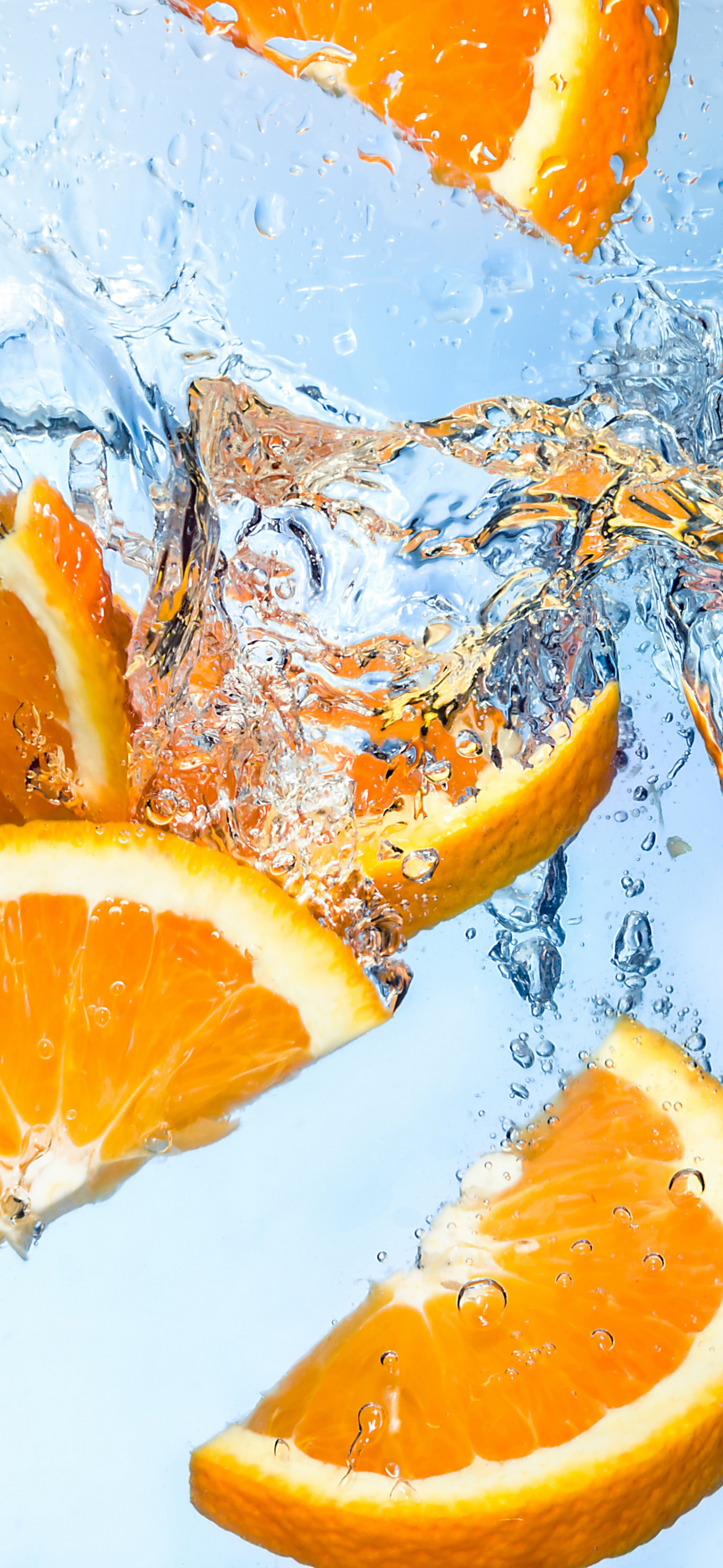 Handy-Wallpaper Wasser, Nahrungsmittel, Früchte, Orange (Obst) kostenlos herunterladen.