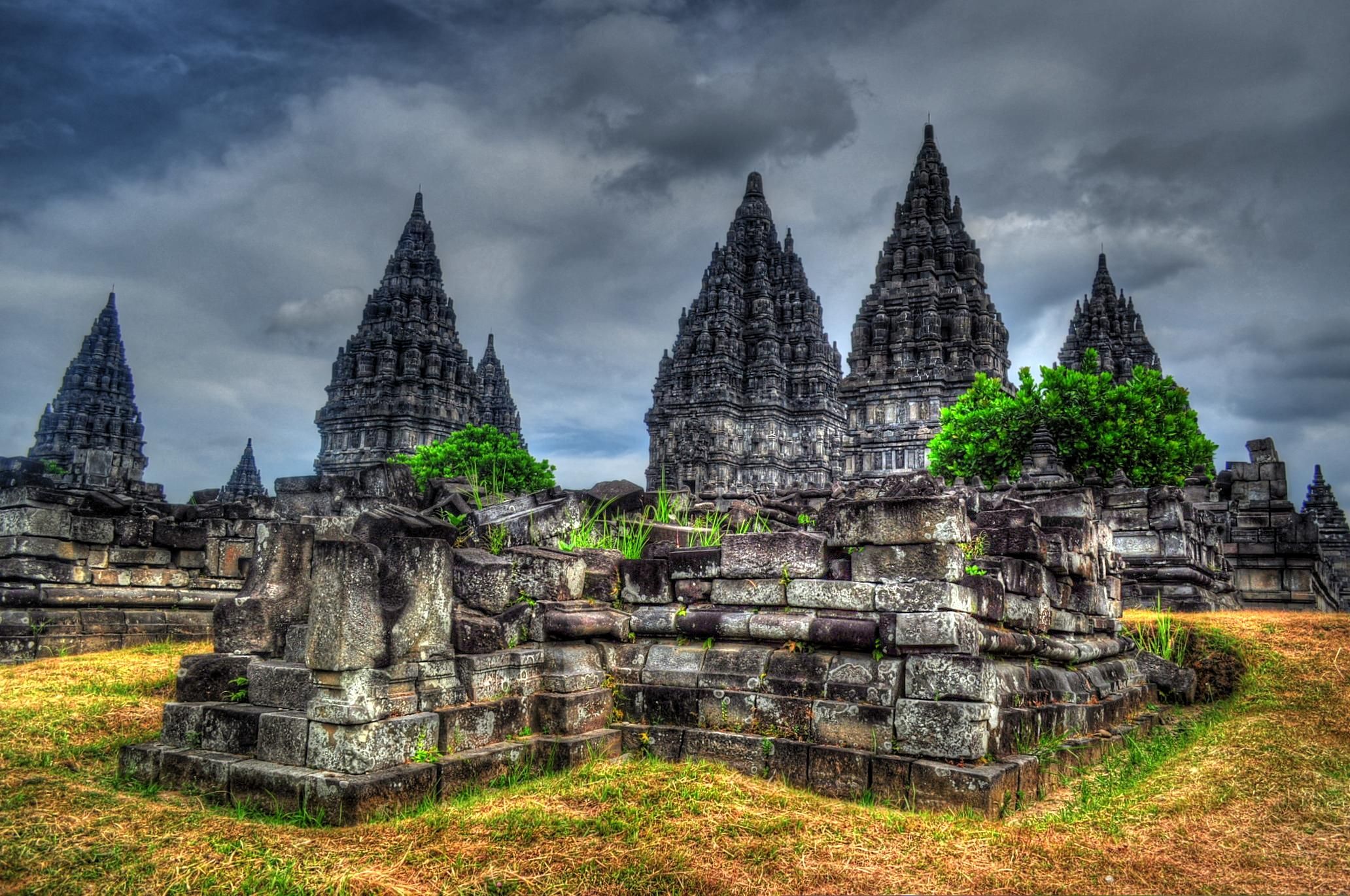 372098 Hintergrundbild herunterladen religiös, prambanan tempel, hindu tempel, indonesien, java (indonesien), tempel - Bildschirmschoner und Bilder kostenlos