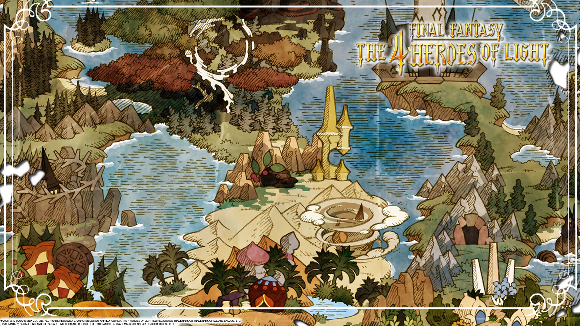 Handy-Wallpaper Computerspiele, Fainaru Fantajî, Final Fantasy: Die 4 Helden Des Lichts kostenlos herunterladen.