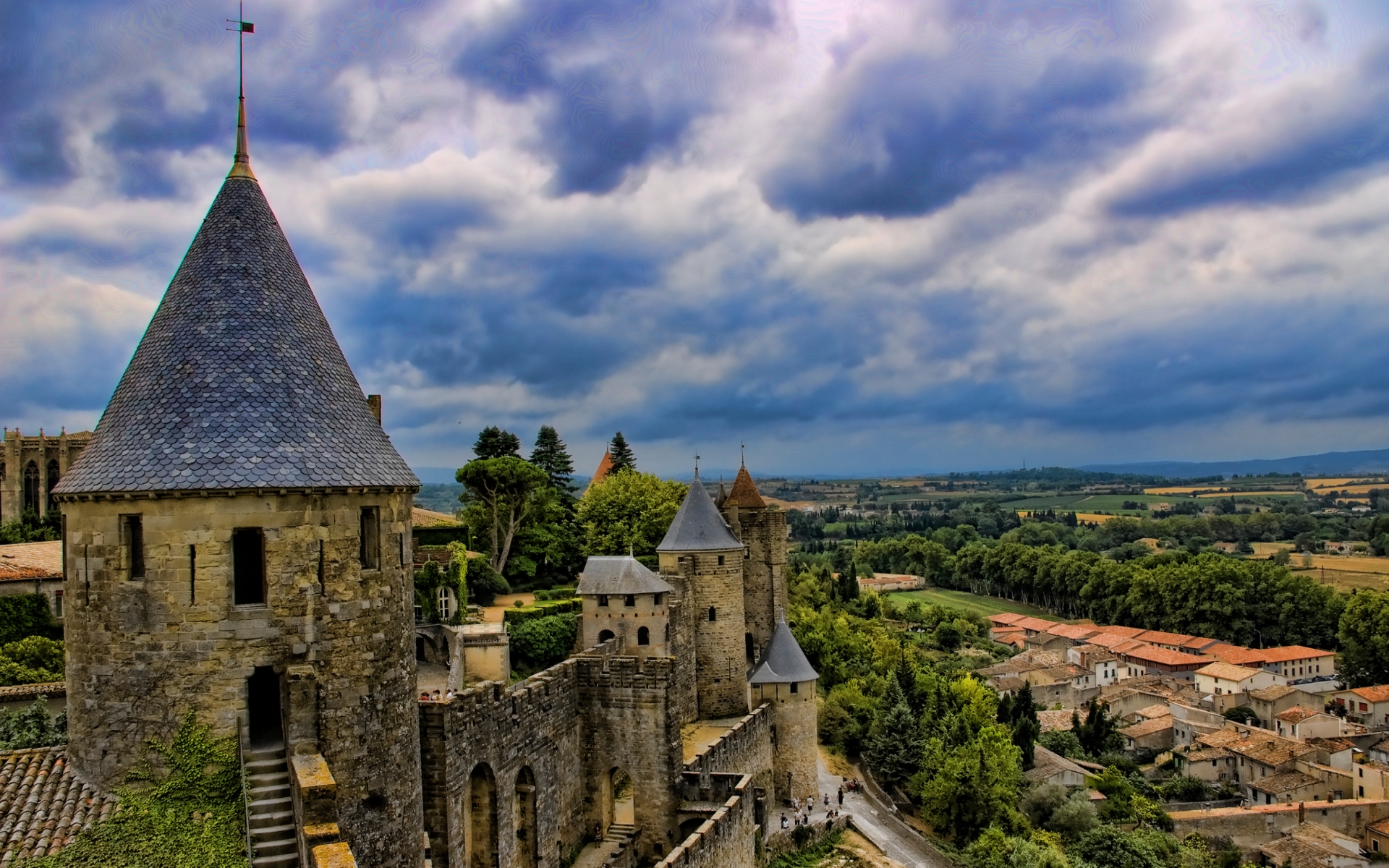 Download mobile wallpaper Carcassonne, Man Made, Castles for free.