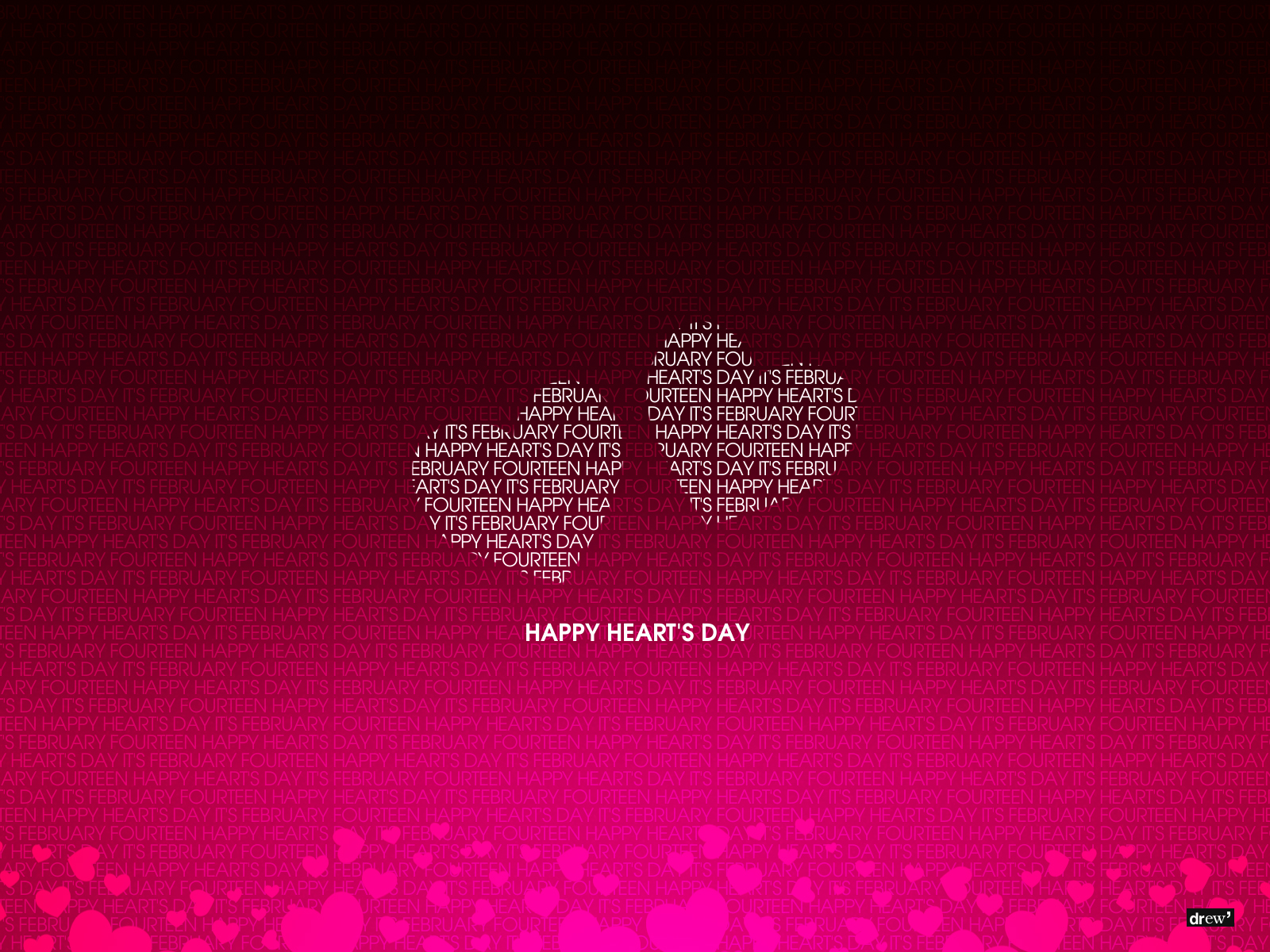 Скачать обои бесплатно Сердце, Слово, День Святого Валентина, Праздничные, Пинк картинка на рабочий стол ПК