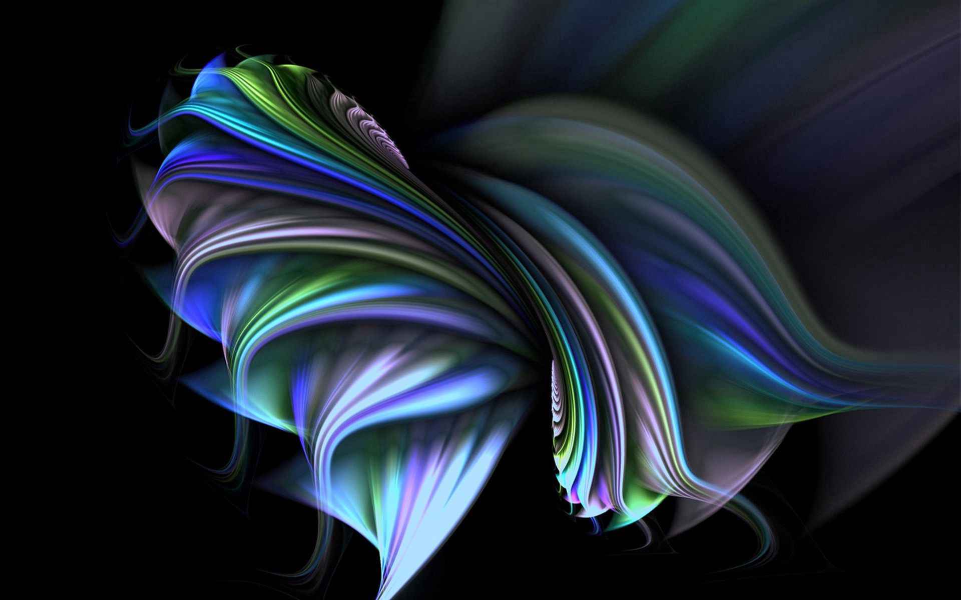 abstract, leaves, smoke, form, colorful, colourful, twisted Desktop Wallpaper