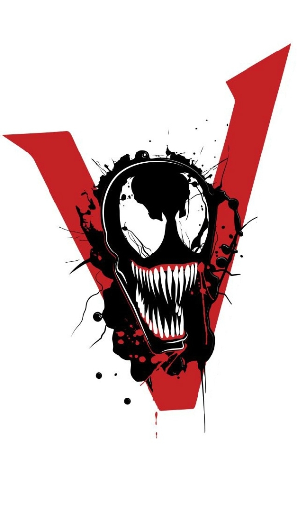 Download mobile wallpaper Venom, Comics, Minimalist for free.