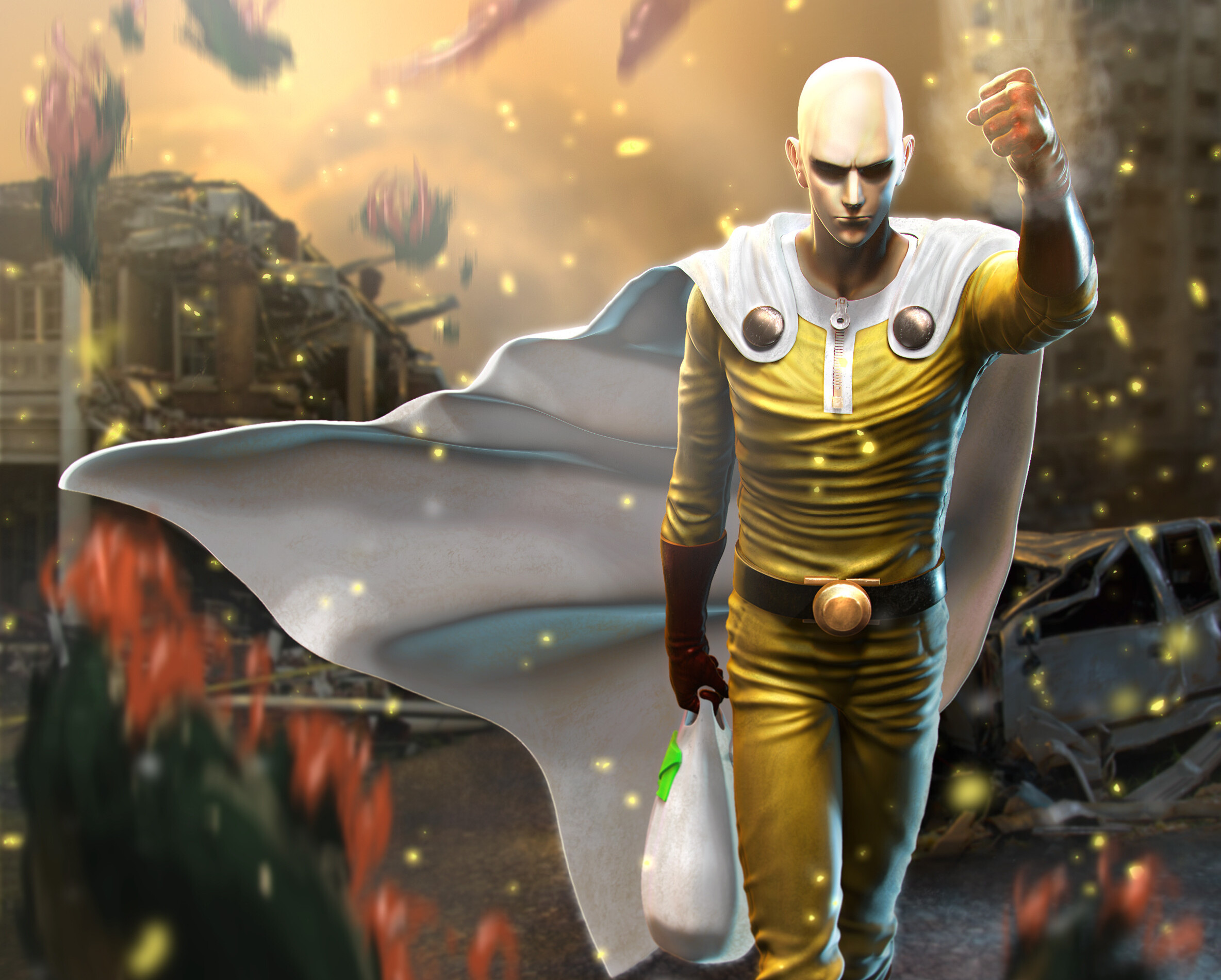 Descarga gratis la imagen Animado, Saitama (Hombre De Un Solo Golpe), One Punch Man en el escritorio de tu PC