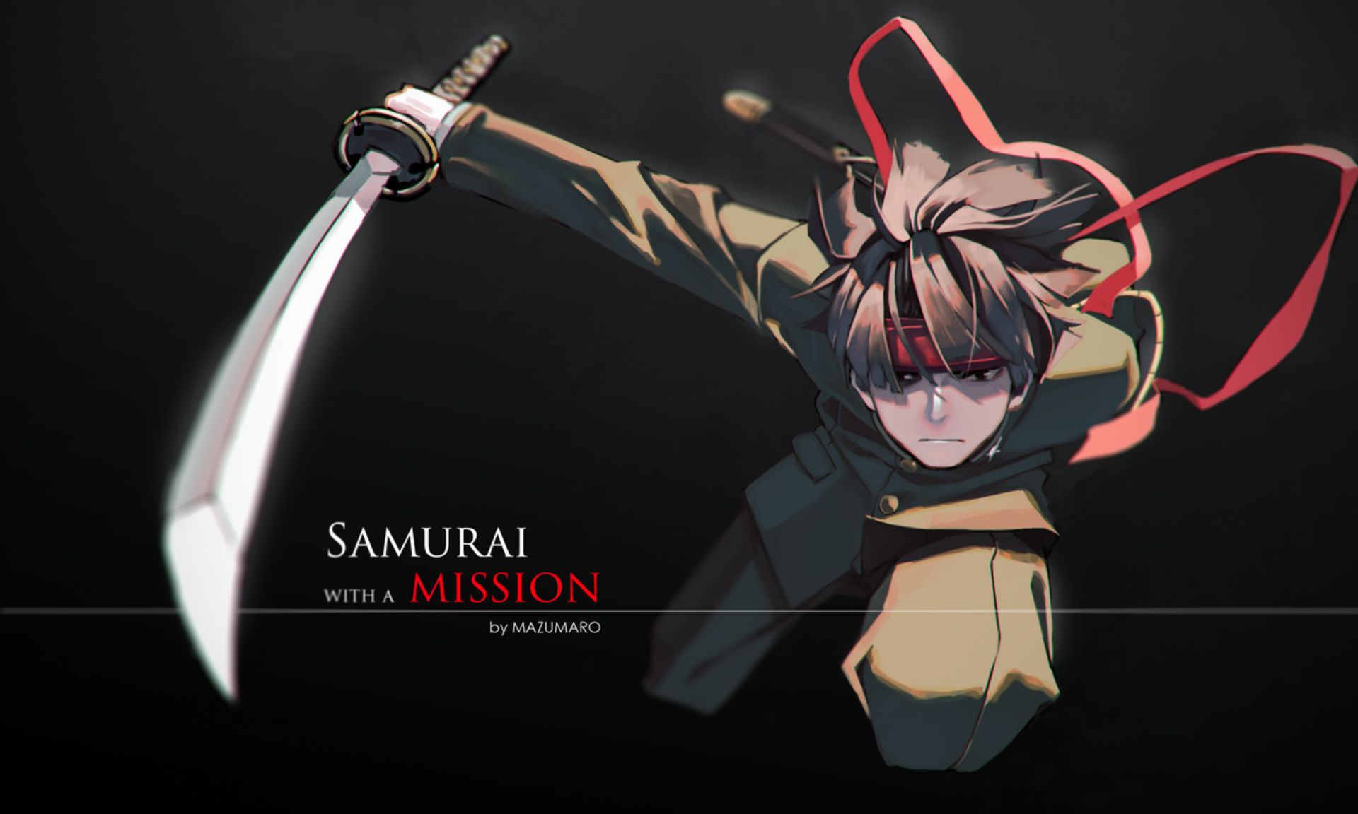 Download mobile wallpaper Anime, Samurai, Sword, Soldier, Original, Brown Hair, Black Eyes for free.