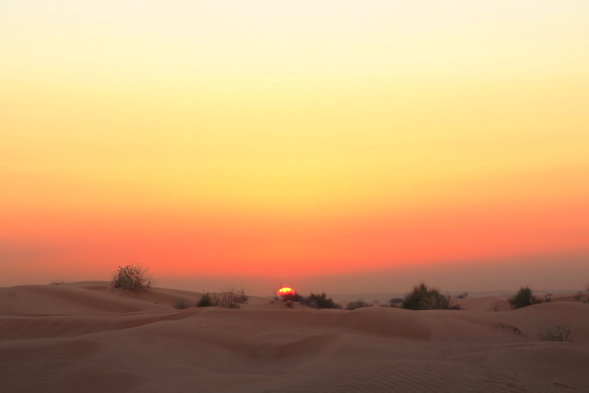 Download mobile wallpaper Nature, Sunset, Sky, Sand, Desert, Earth, Dune for free.