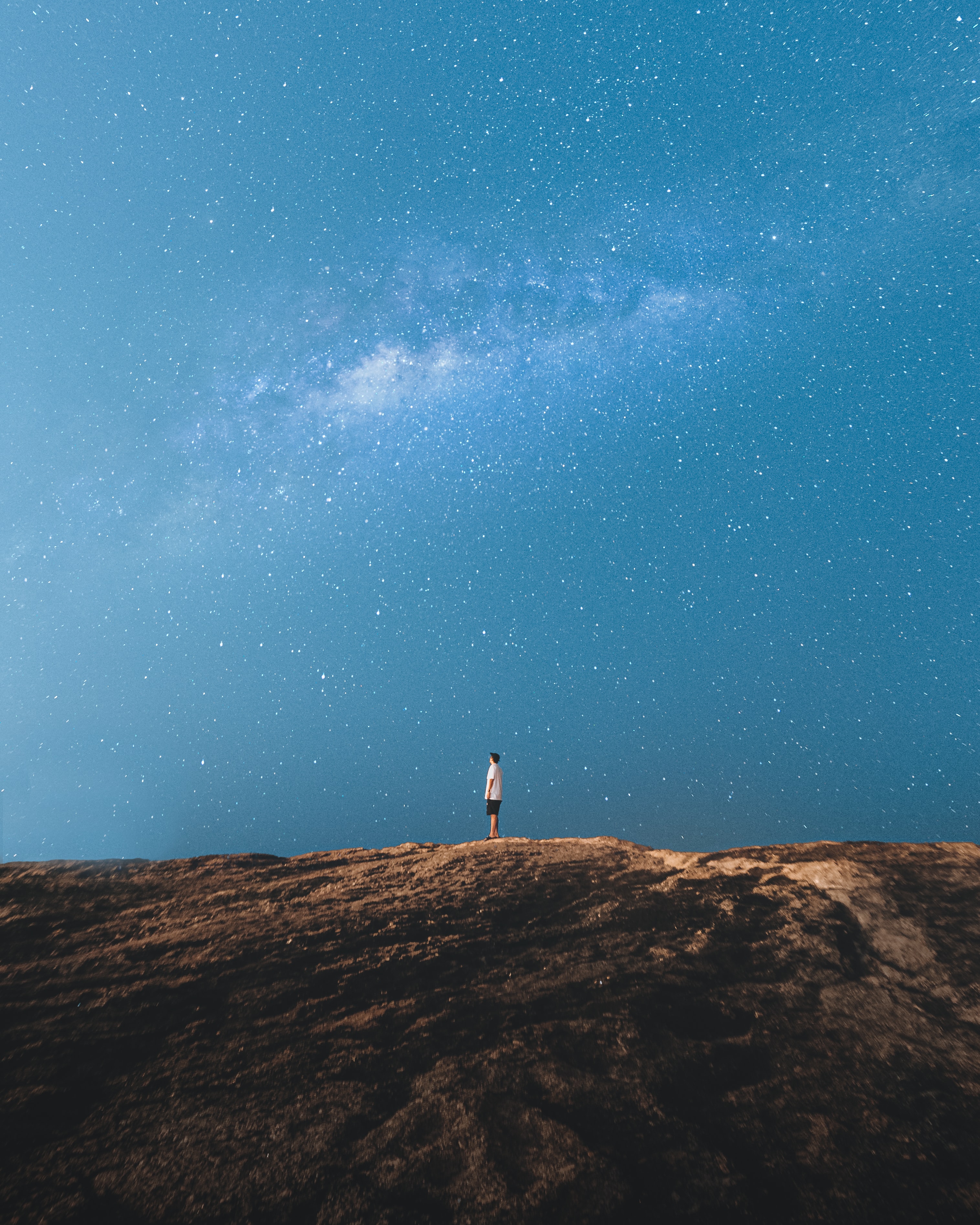 miscellaneous, rocks, miscellanea, starry sky, loneliness, alone, lonely wallpapers for tablet