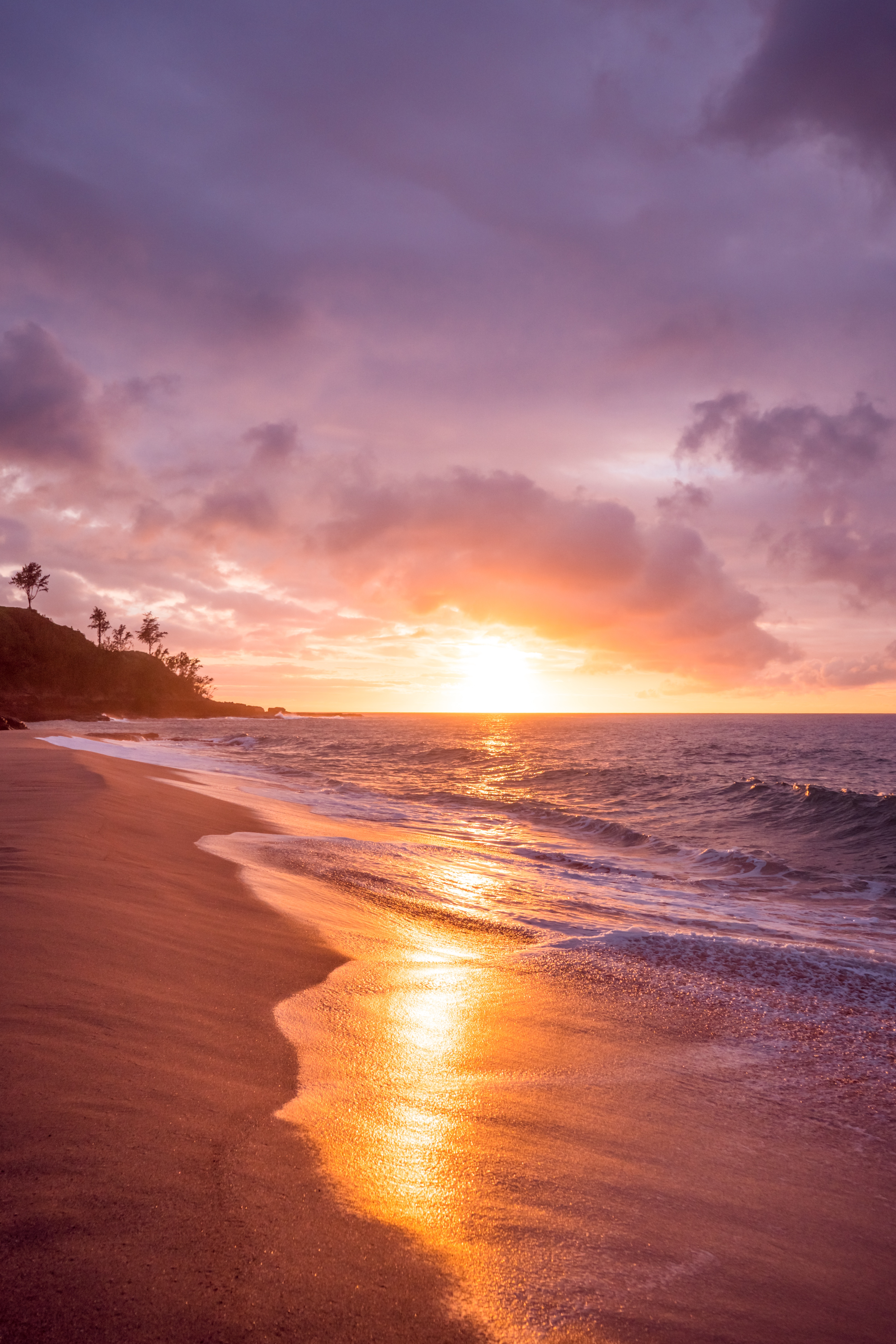PCデスクトップに自然, 日没, サーフ, 波, 海, ビーチ画像を無料でダウンロード
