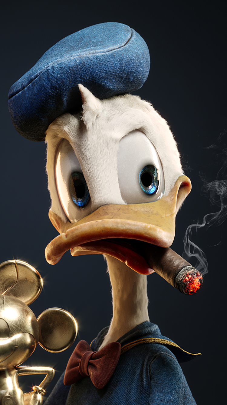 Download mobile wallpaper Movie, Disney, Cigar, Donald Duck for free.
