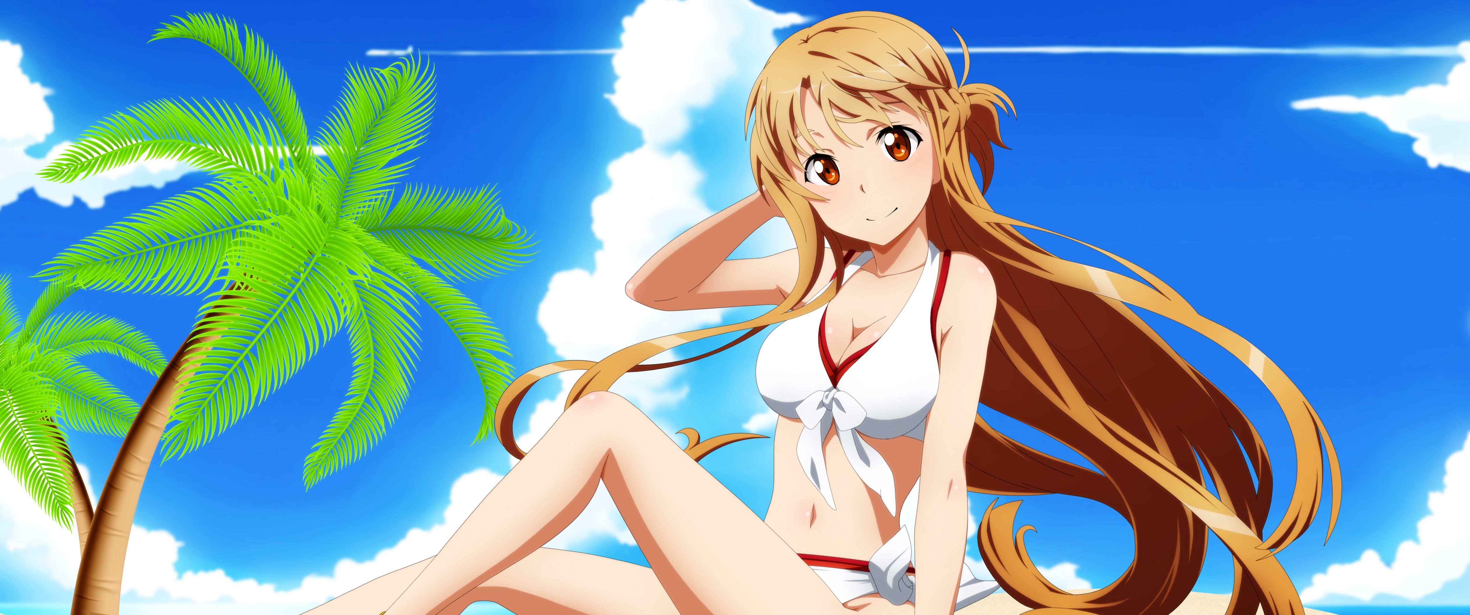 Laden Sie das Animes, Bikini, Asuna Yuuki, Sword Art Online-Bild kostenlos auf Ihren PC-Desktop herunter