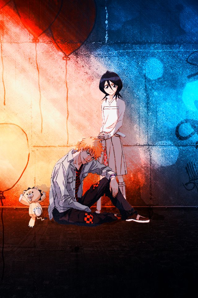 Download mobile wallpaper Anime, Bleach, Rukia Kuchiki, Ichigo Kurosaki, Kon (Bleach) for free.