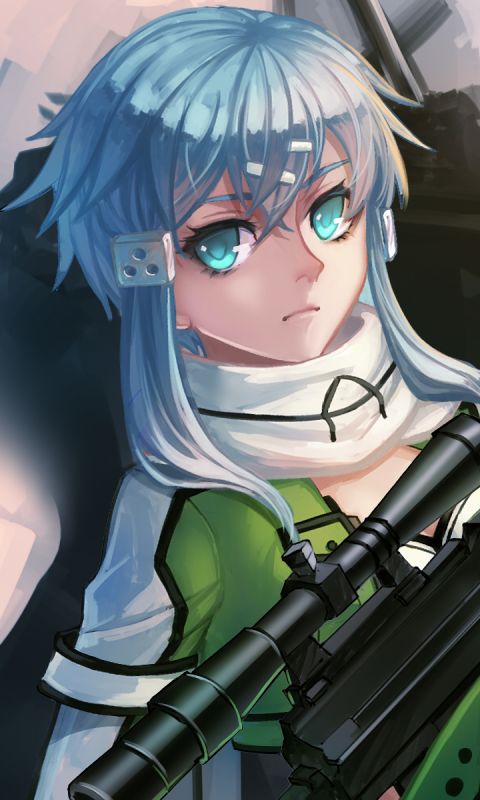 Handy-Wallpaper Animes, Sword Art Online, Schwertkunst Online Ii, Sinon (Schwertkunst Online), Shino Asada kostenlos herunterladen.